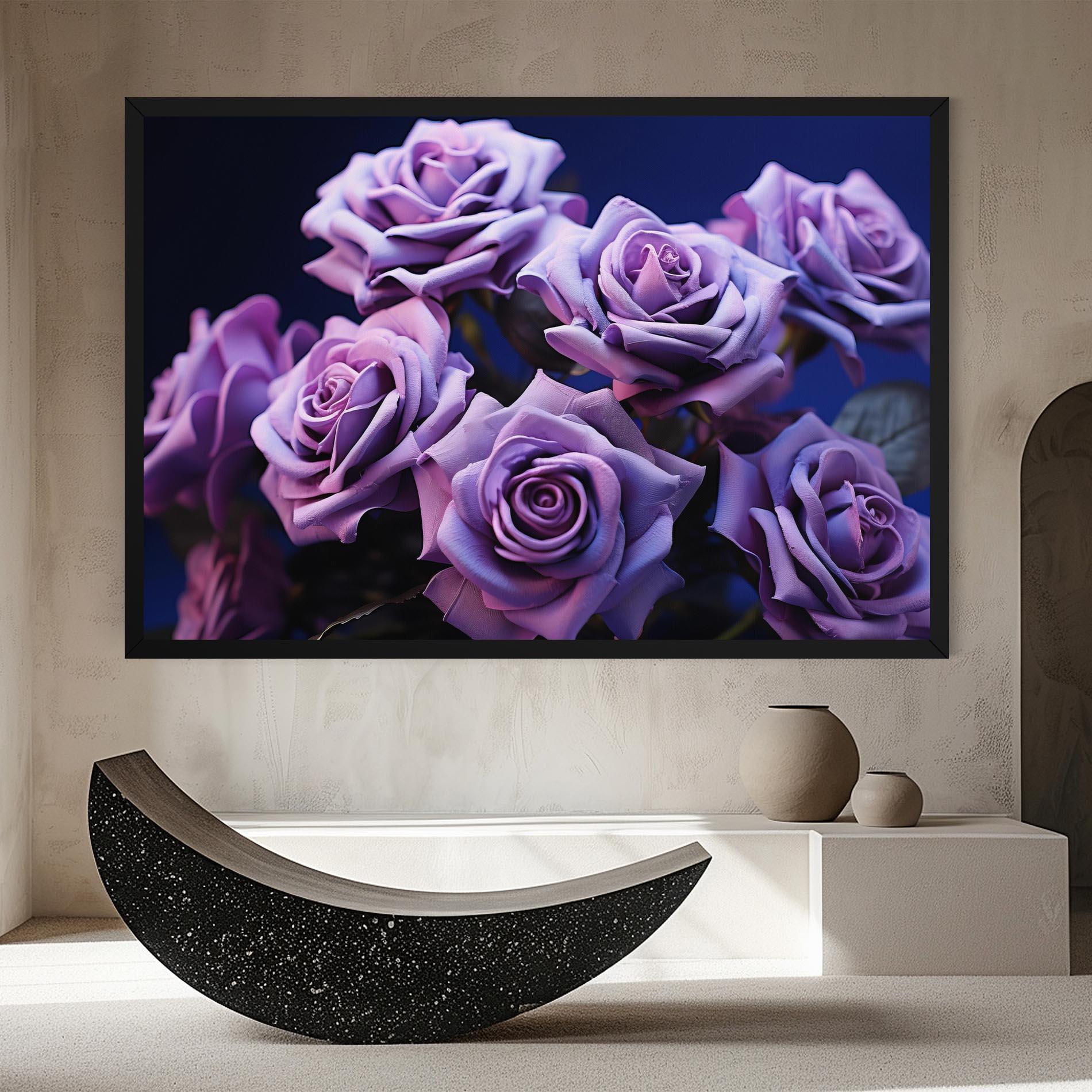 Leinwandbild Pastel Purple Rose mockup 8