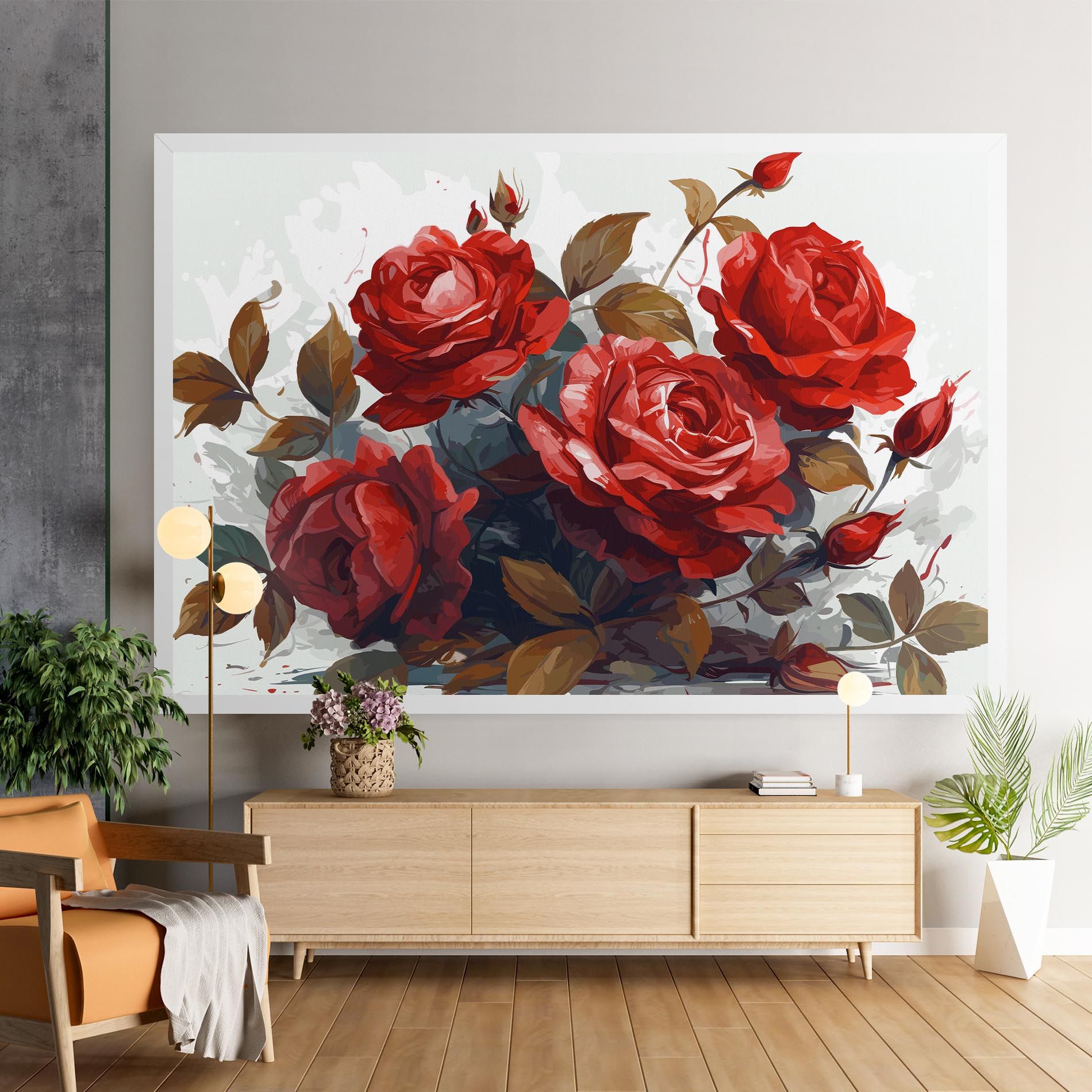 Beautiful Red Roses mockup 9