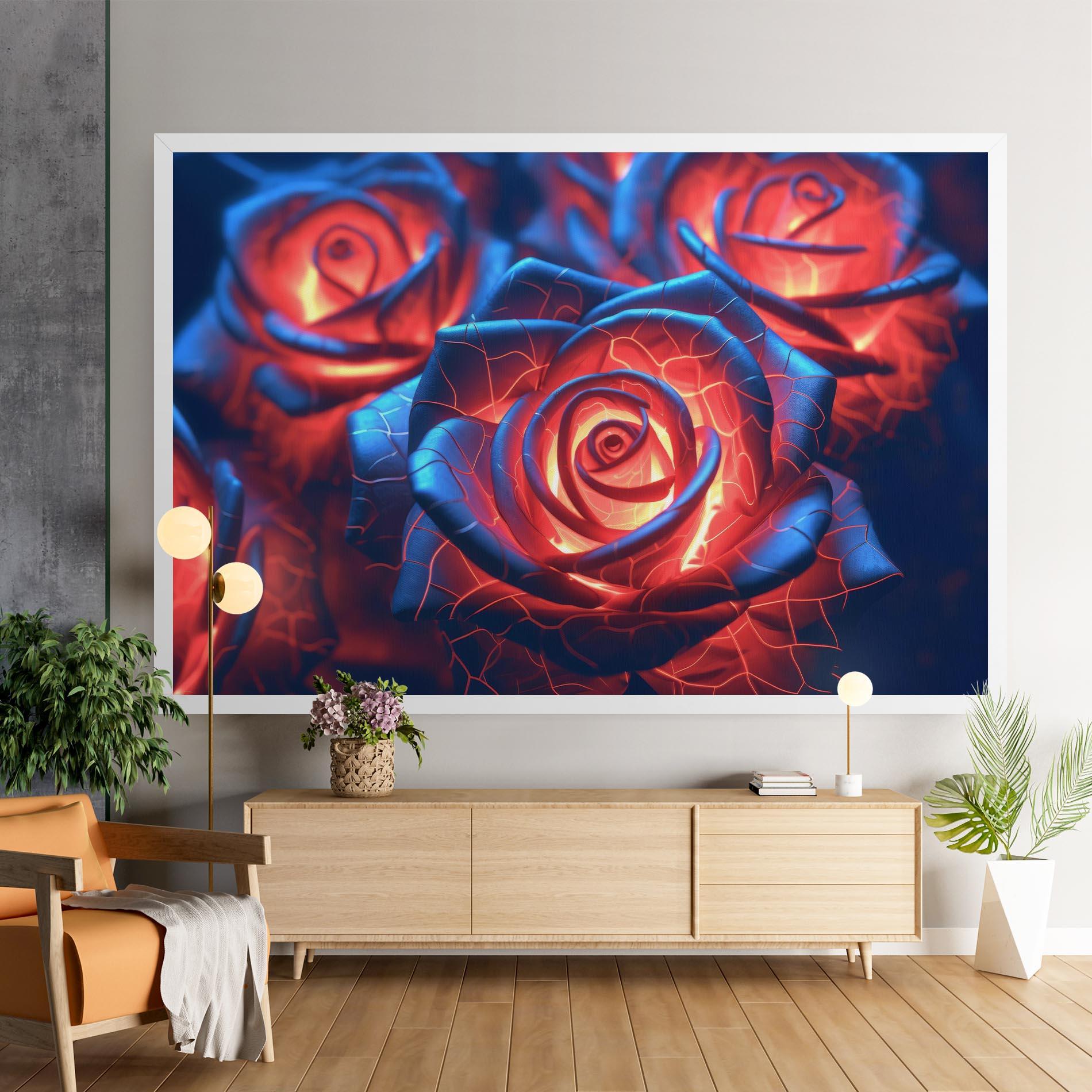 Leinwandbild Glowing Roses mockup 9