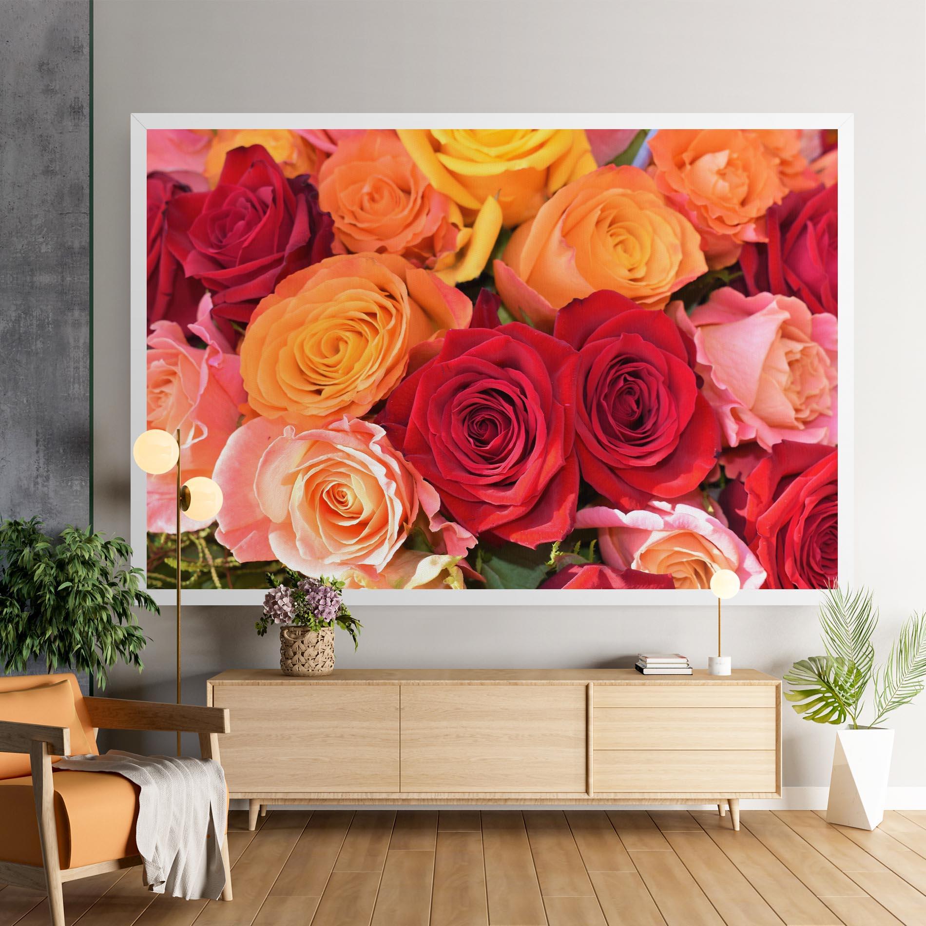 Leinwandbild Mixed Roses mockup 9
