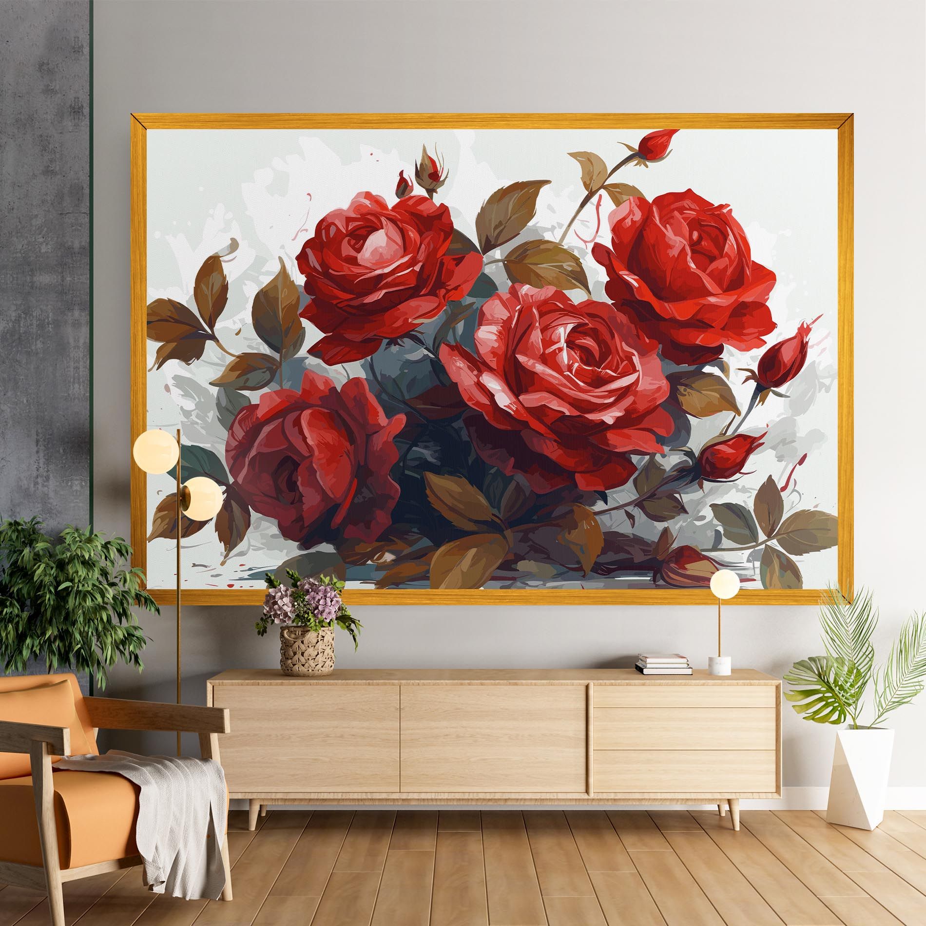 Beautiful Red Roses mockup 9