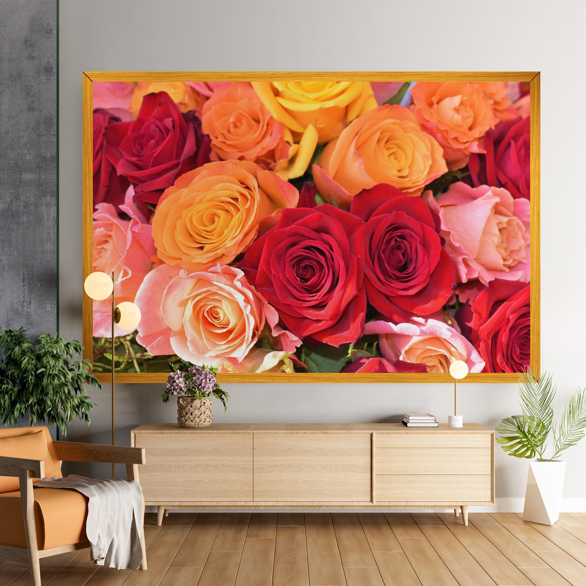 Leinwandbild Mixed Roses mockup 9