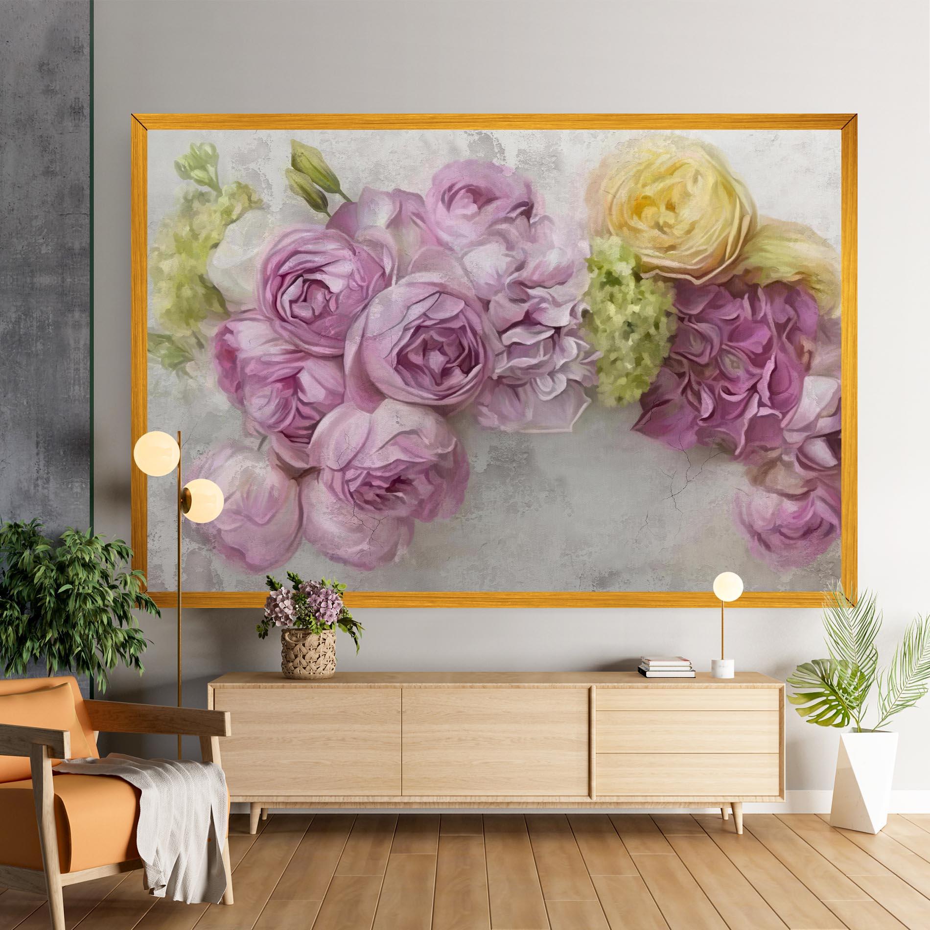 Leinwandbild Trandafiri Colorati mockup 9