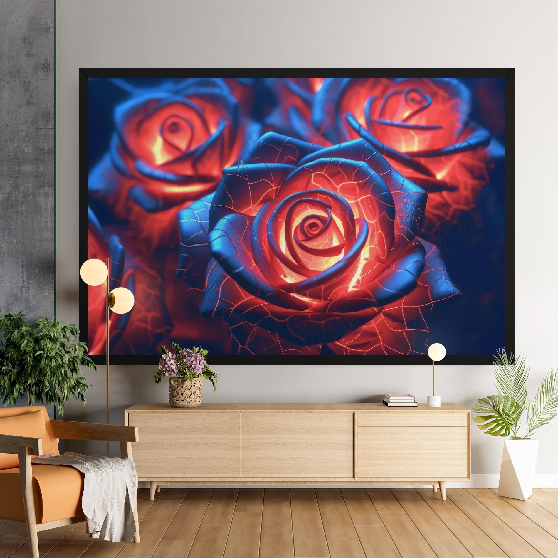 Leinwandbild Glowing Roses mockup 9