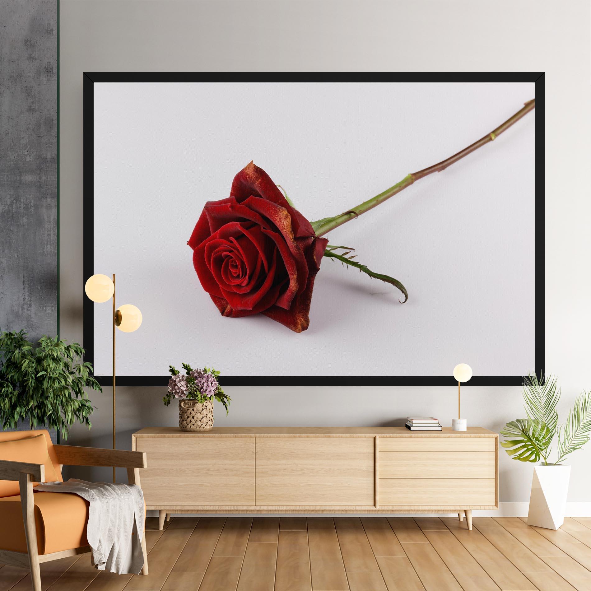 Leinwandbild Lonely Rose mockup 9
