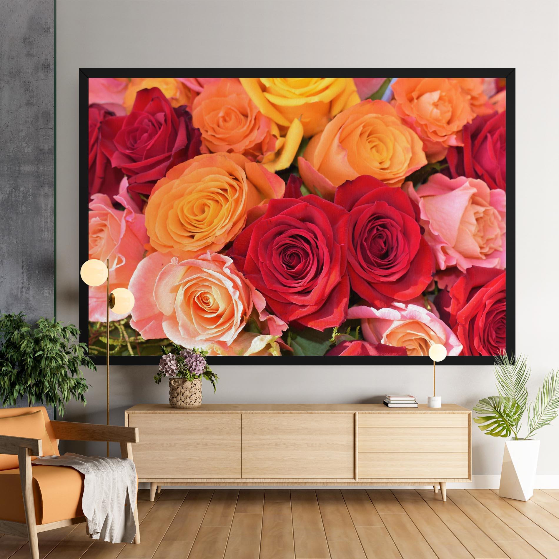 Leinwandbild Mixed Roses mockup 9