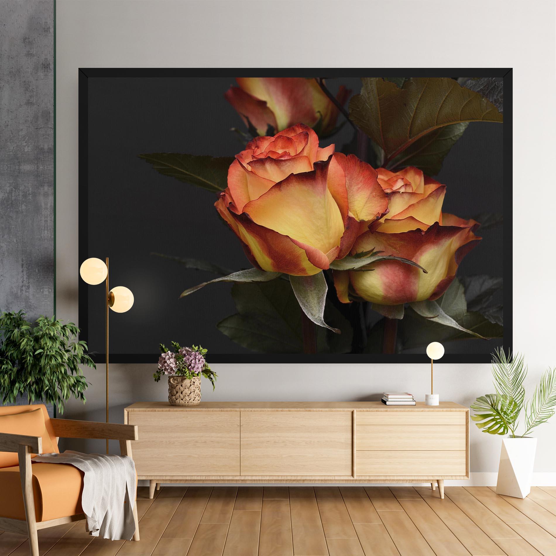 Leinwandbild Orange Rose mockup 9