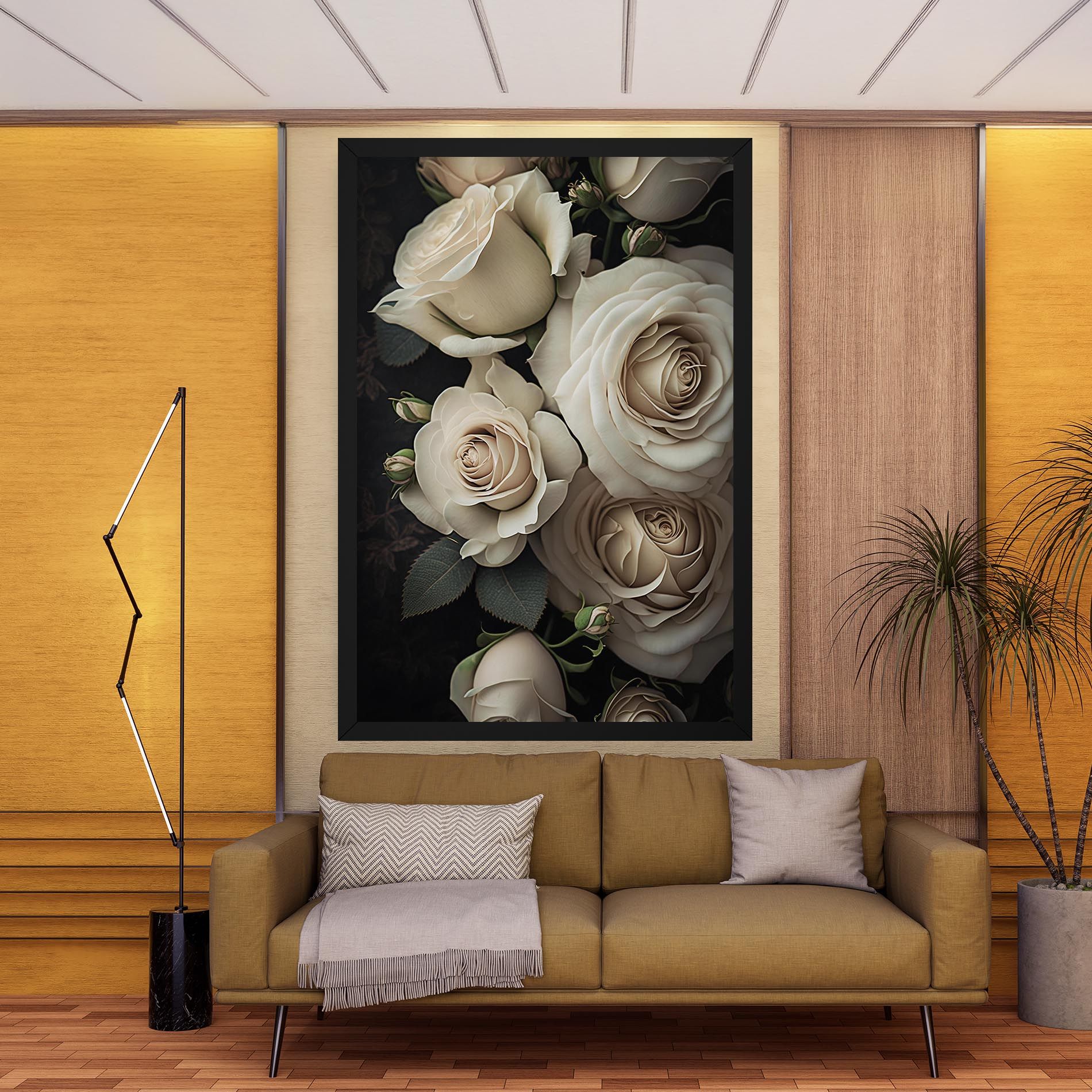 Cream Roses Close Up mockup 9