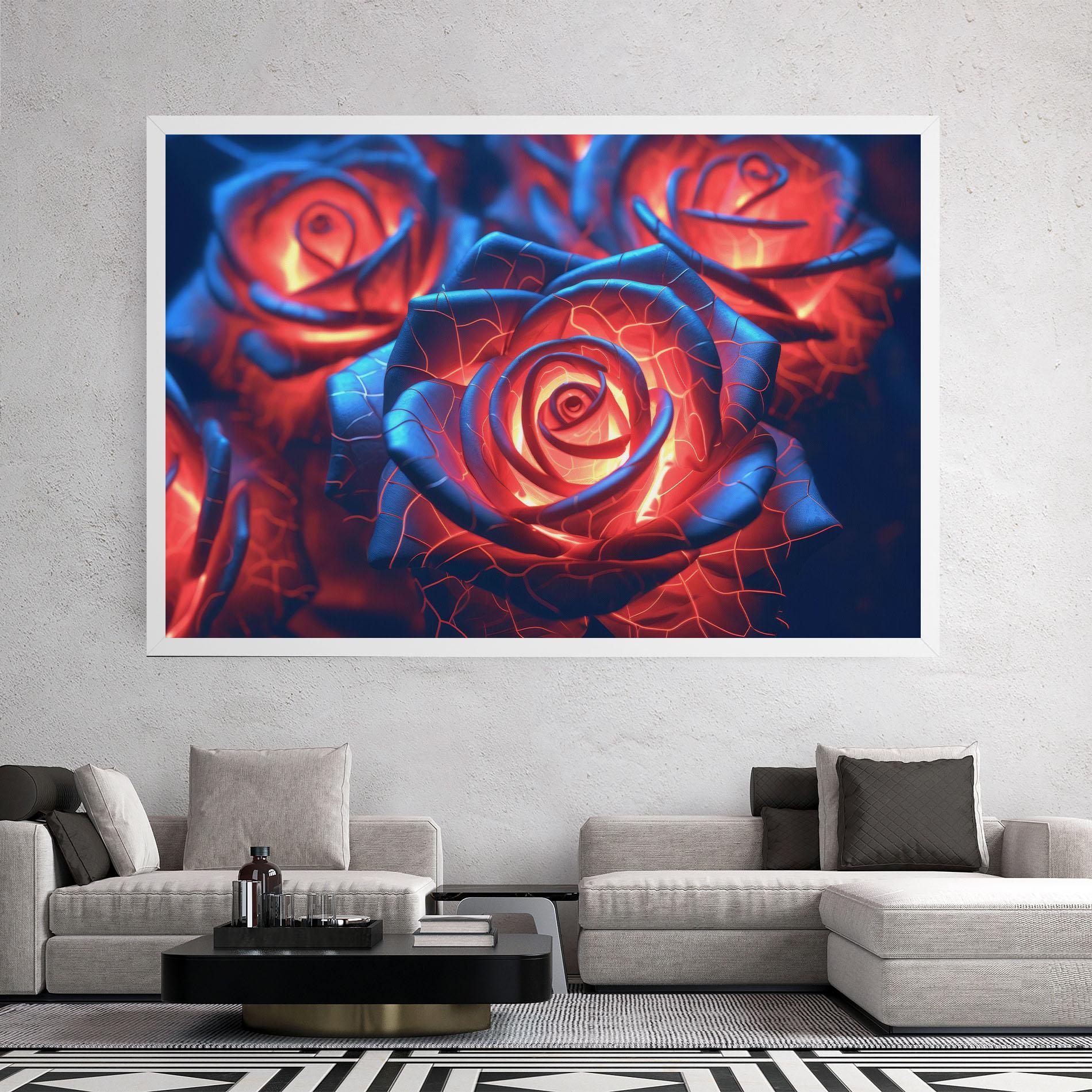 Leinwandbild Glowing Roses mockup 2