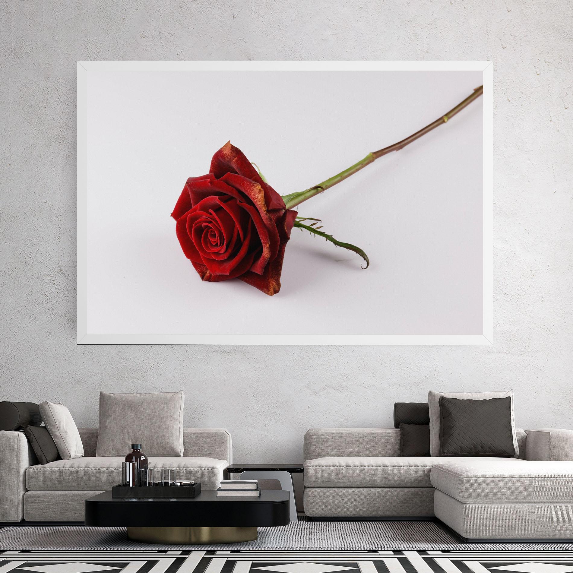 Leinwandbild Lonely Rose mockup 2