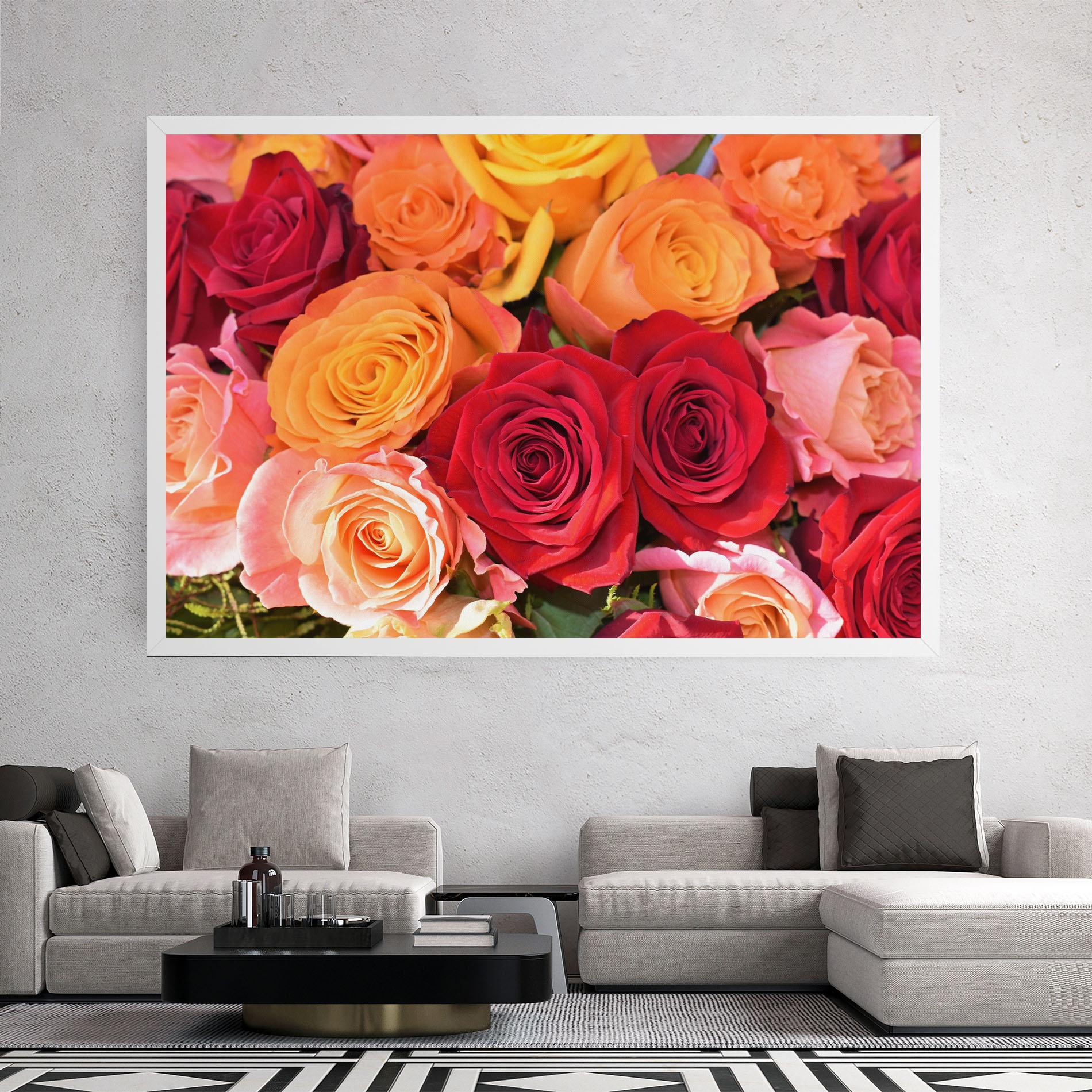 Leinwandbild Mixed Roses mockup 2