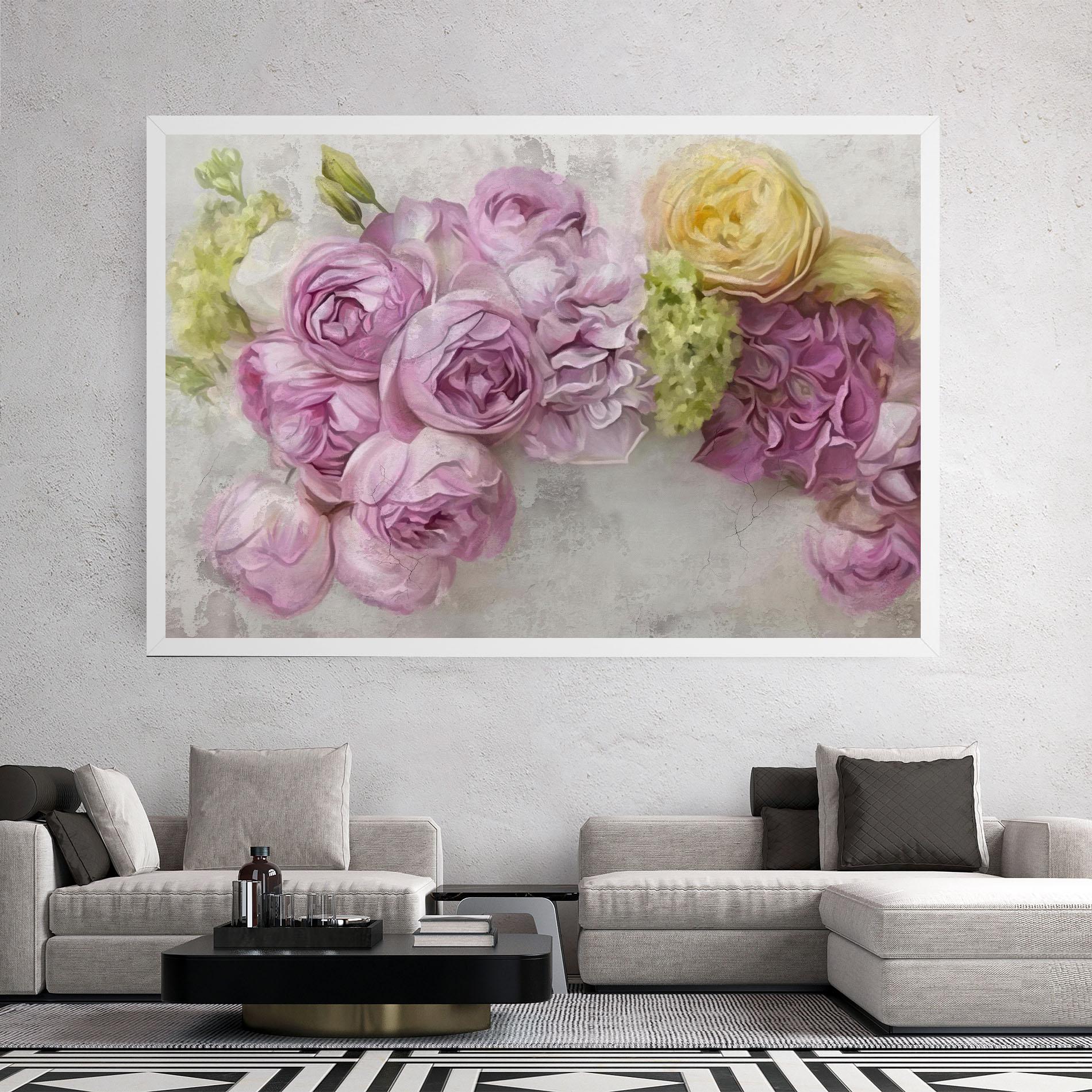 Leinwandbild Trandafiri Colorati mockup 2