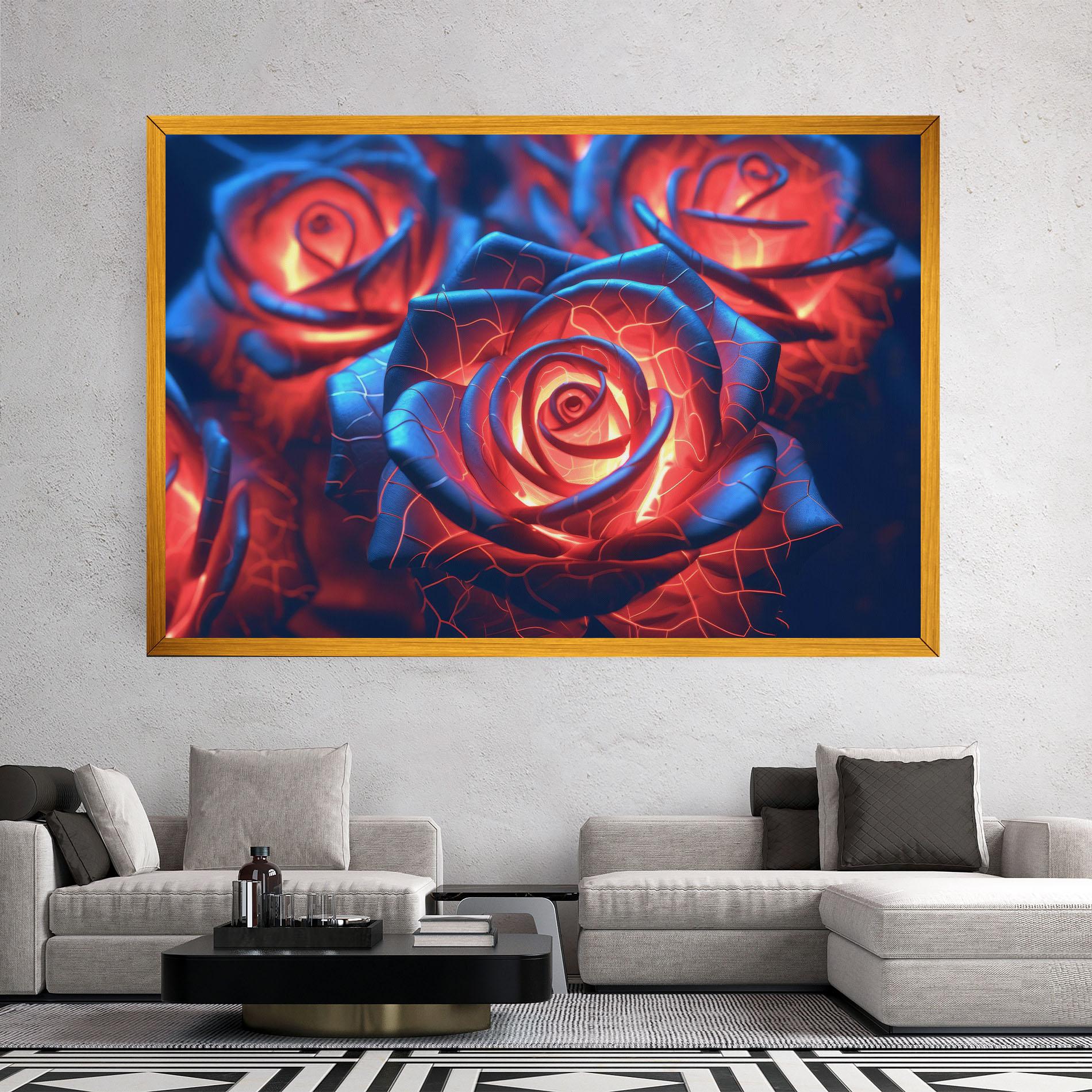 Leinwandbild Glowing Roses mockup 2