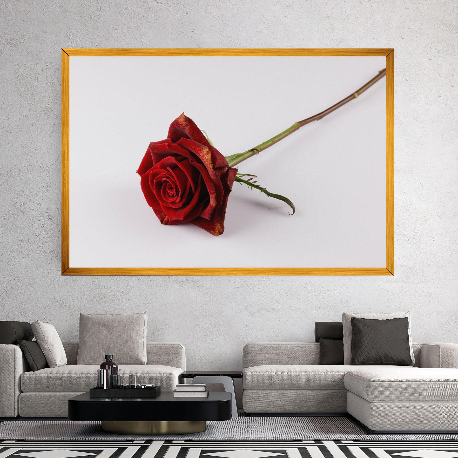 Leinwandbild Lonely Rose mockup 2