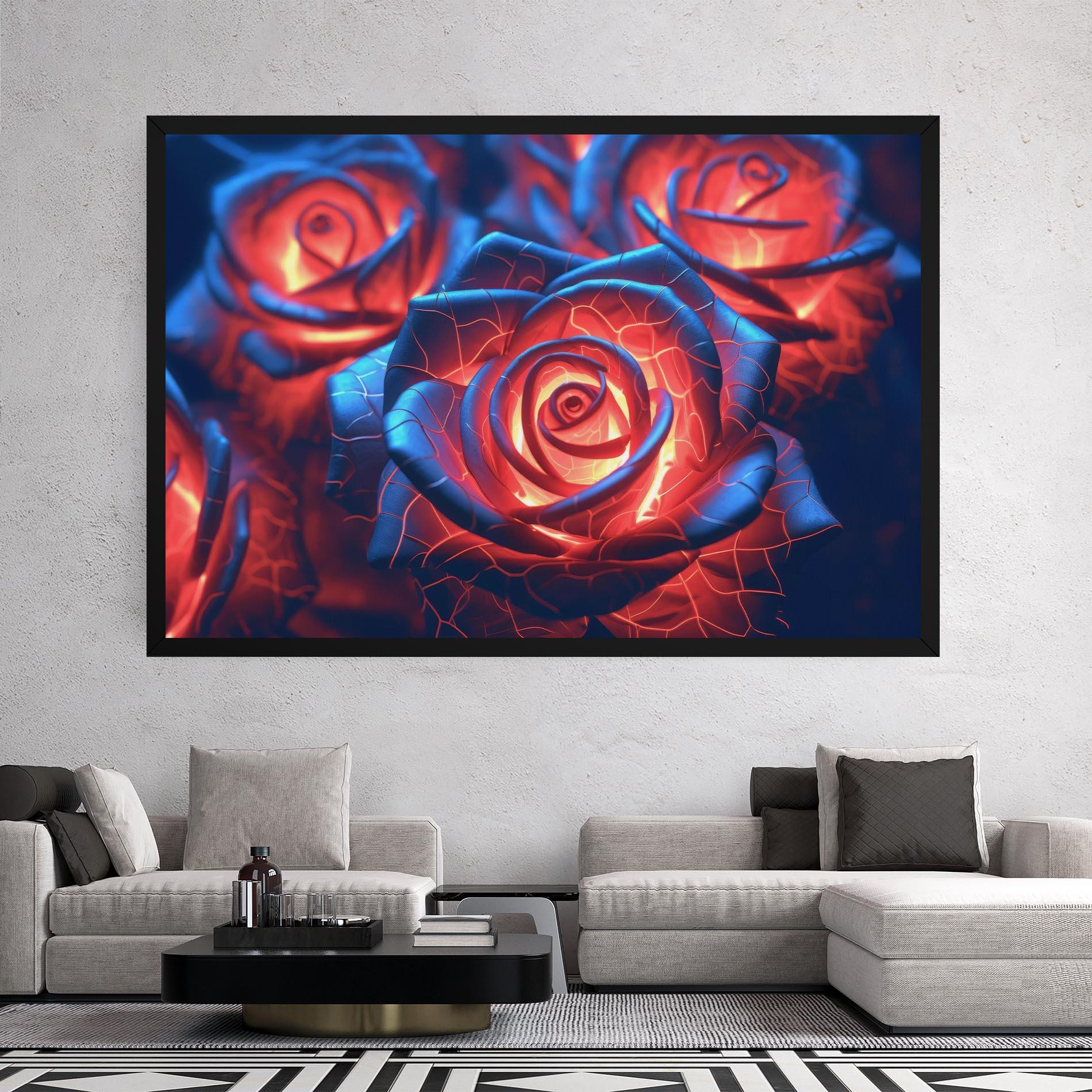 Leinwandbild Glowing Roses mockup 2