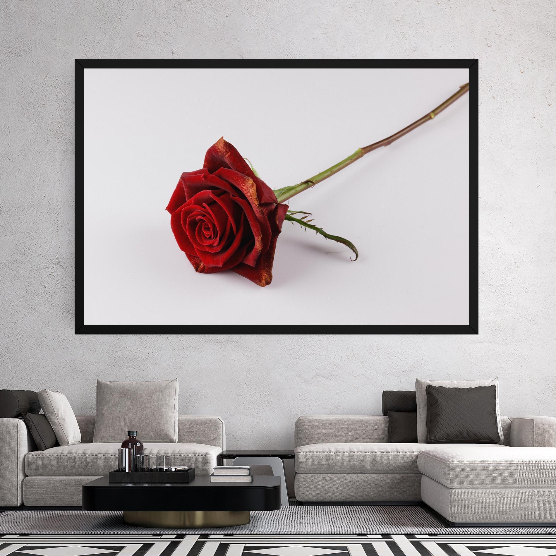 Leinwandbild Lonely Rose mockup 2