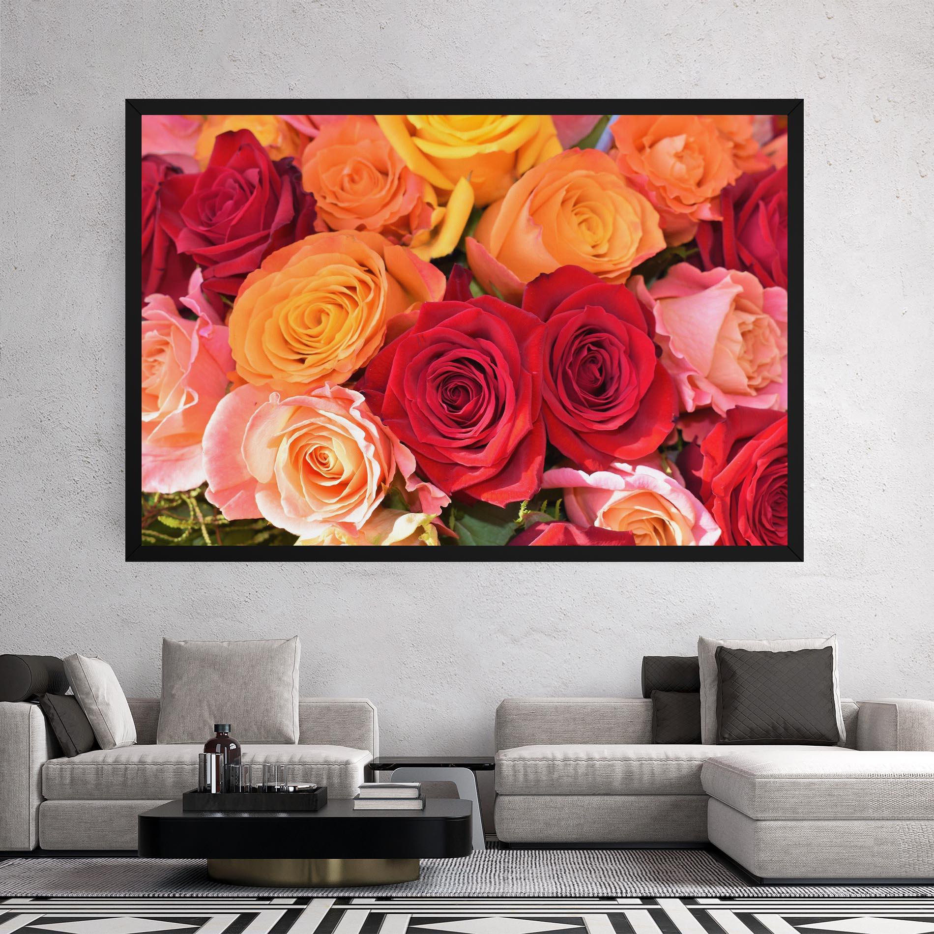 Leinwandbild Mixed Roses mockup 2
