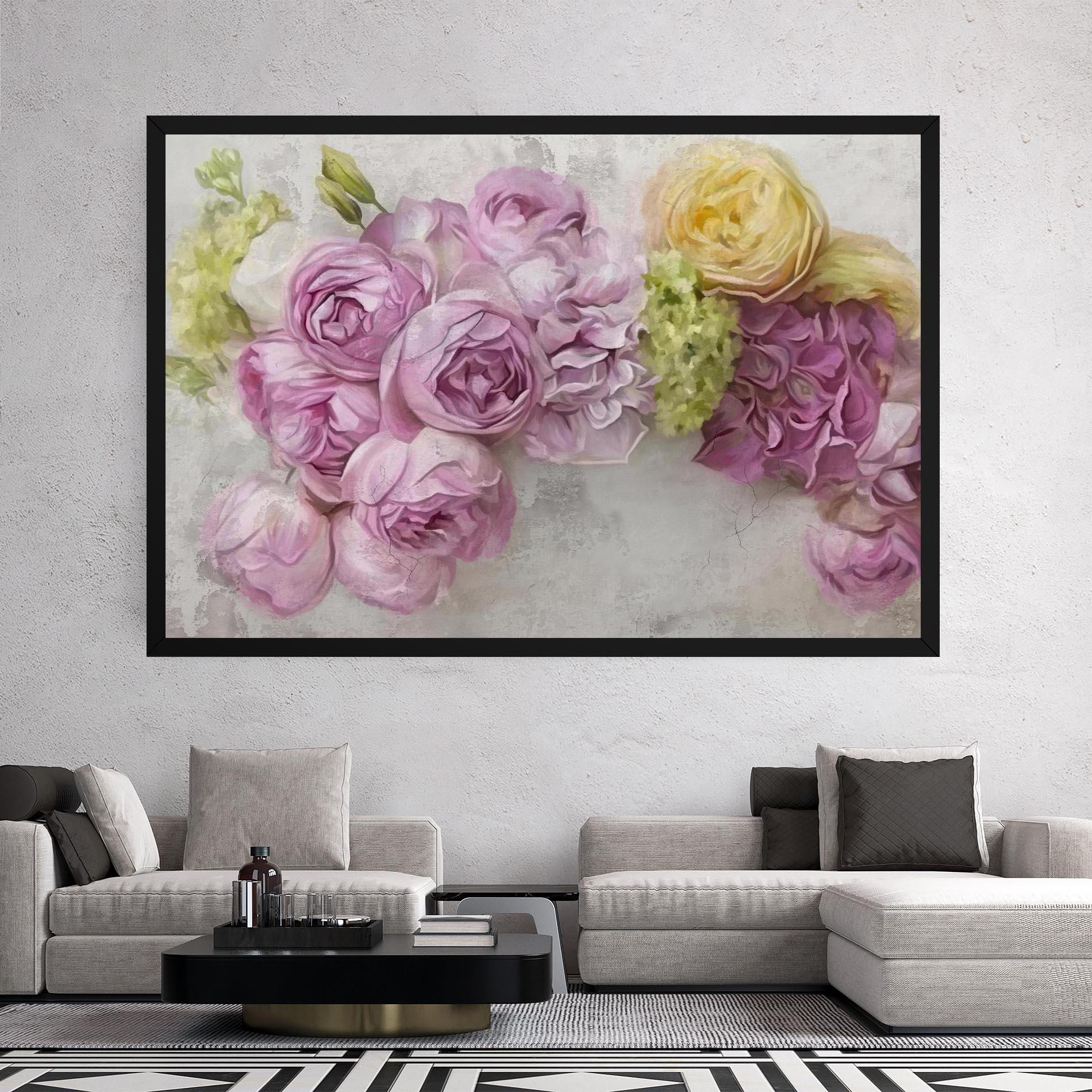 Leinwandbild Trandafiri Colorati mockup 2