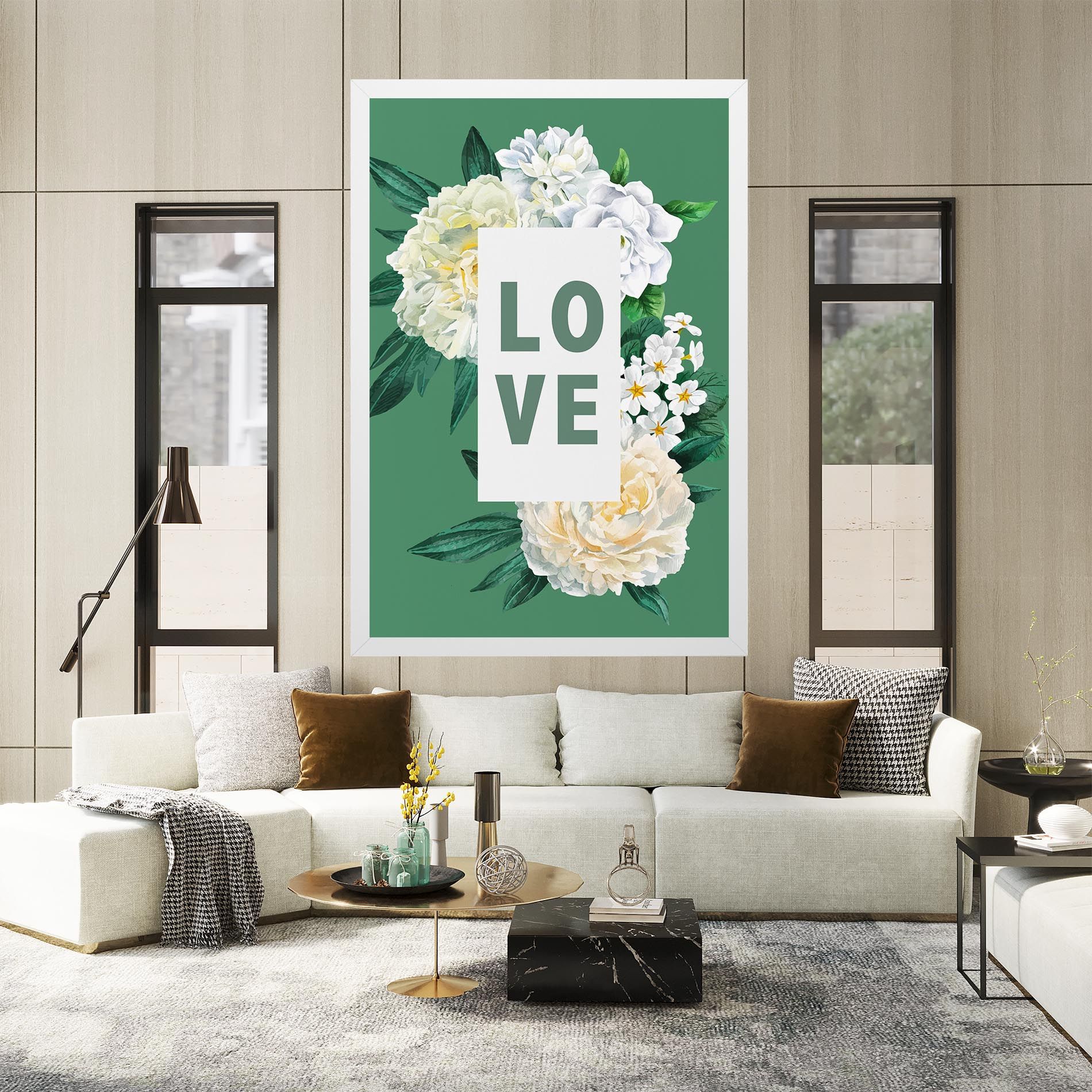 Love Green Rose mockup 2