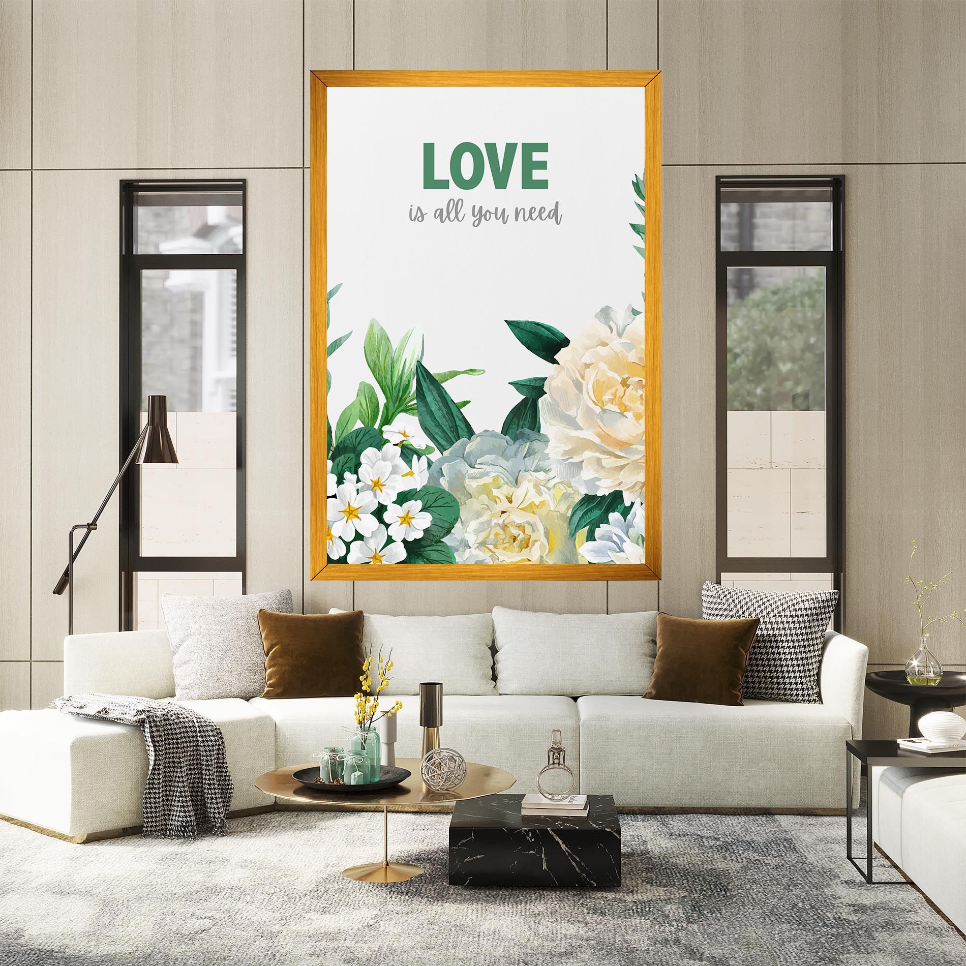 Green Rose Love mockup 2