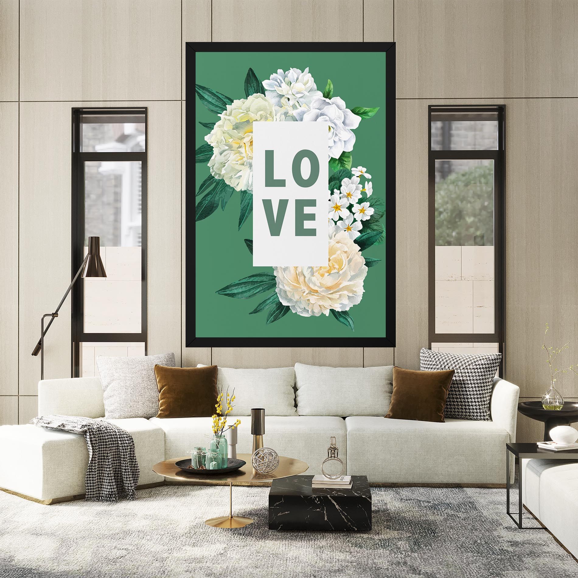 Love Green Rose mockup 2