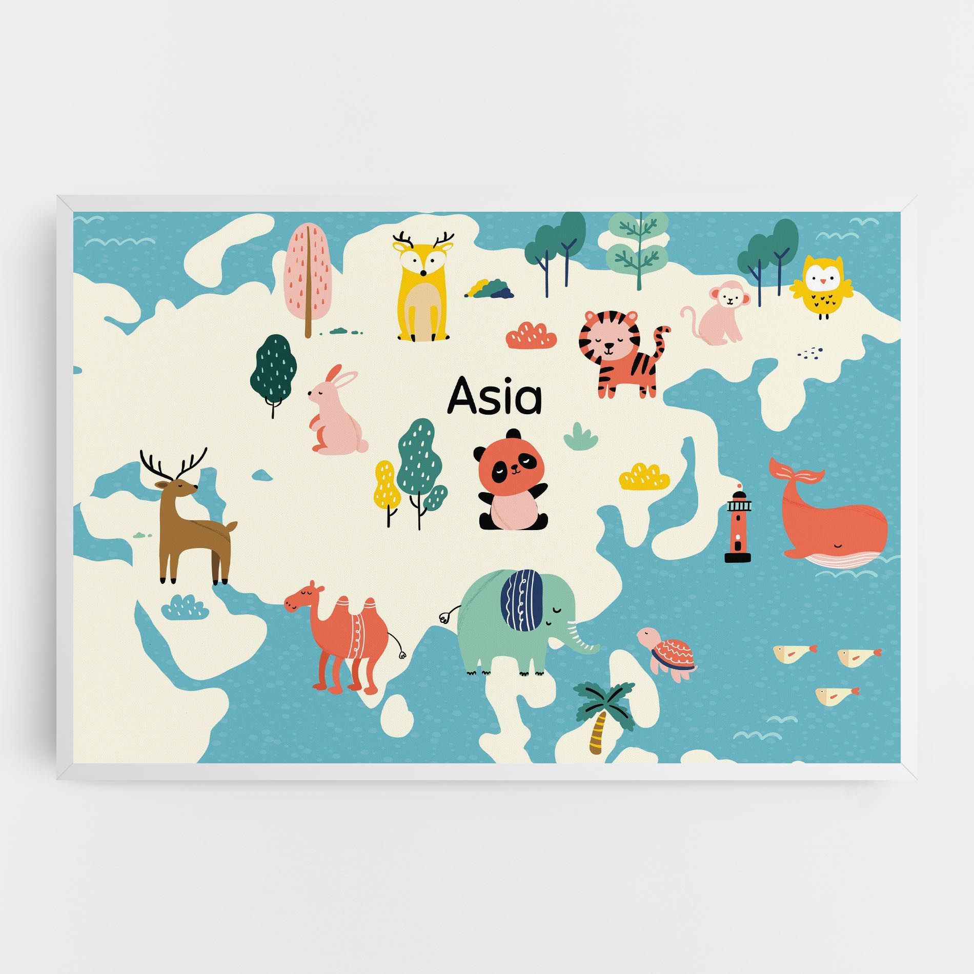 Asia Cute Map mockup 0