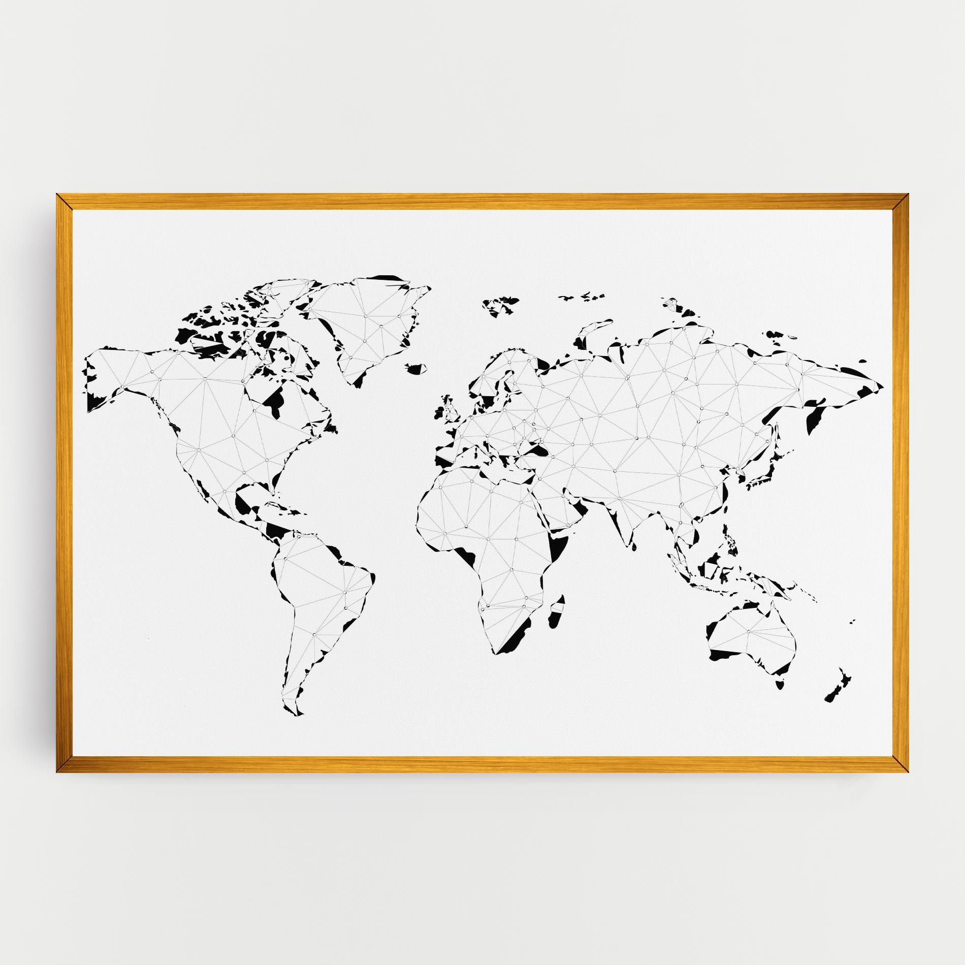 Black Line Map mockup 0