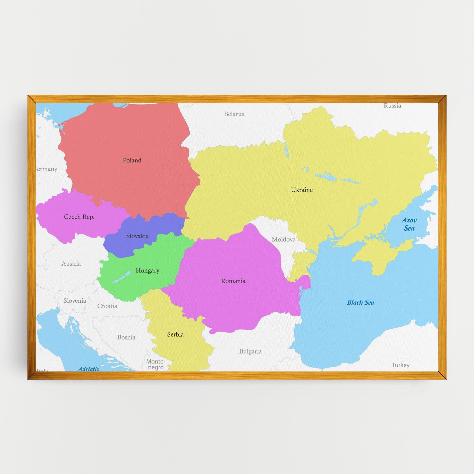 Leinwandbild Black Sea mockup 0