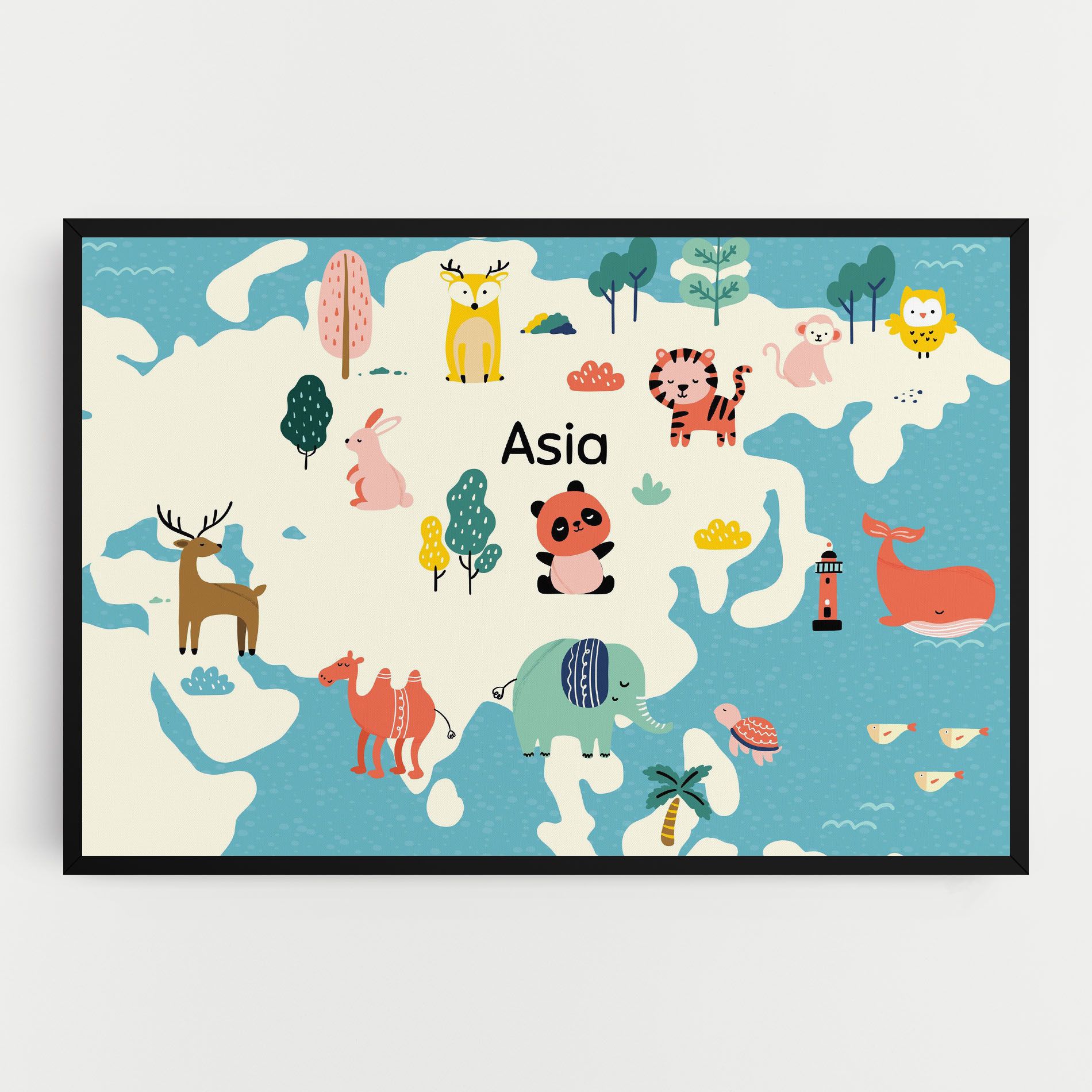 Asia Cute Map mockup 0