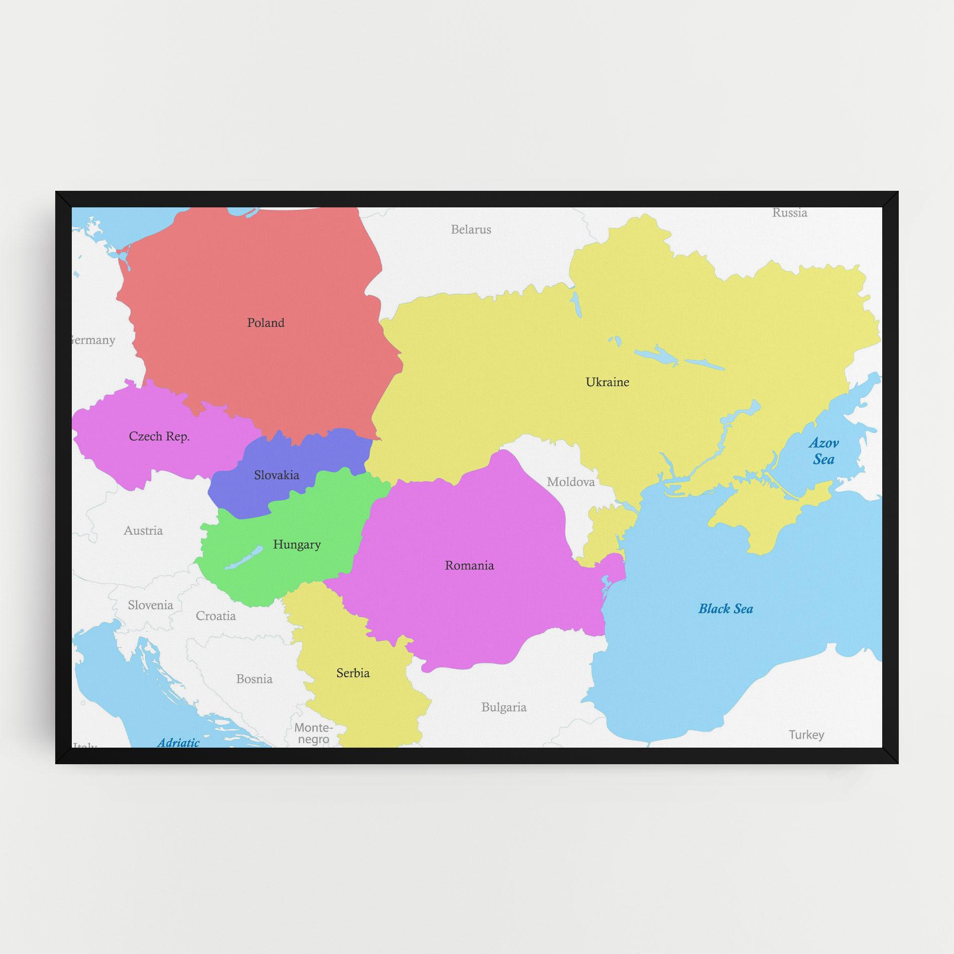 Leinwandbild Black Sea mockup 0