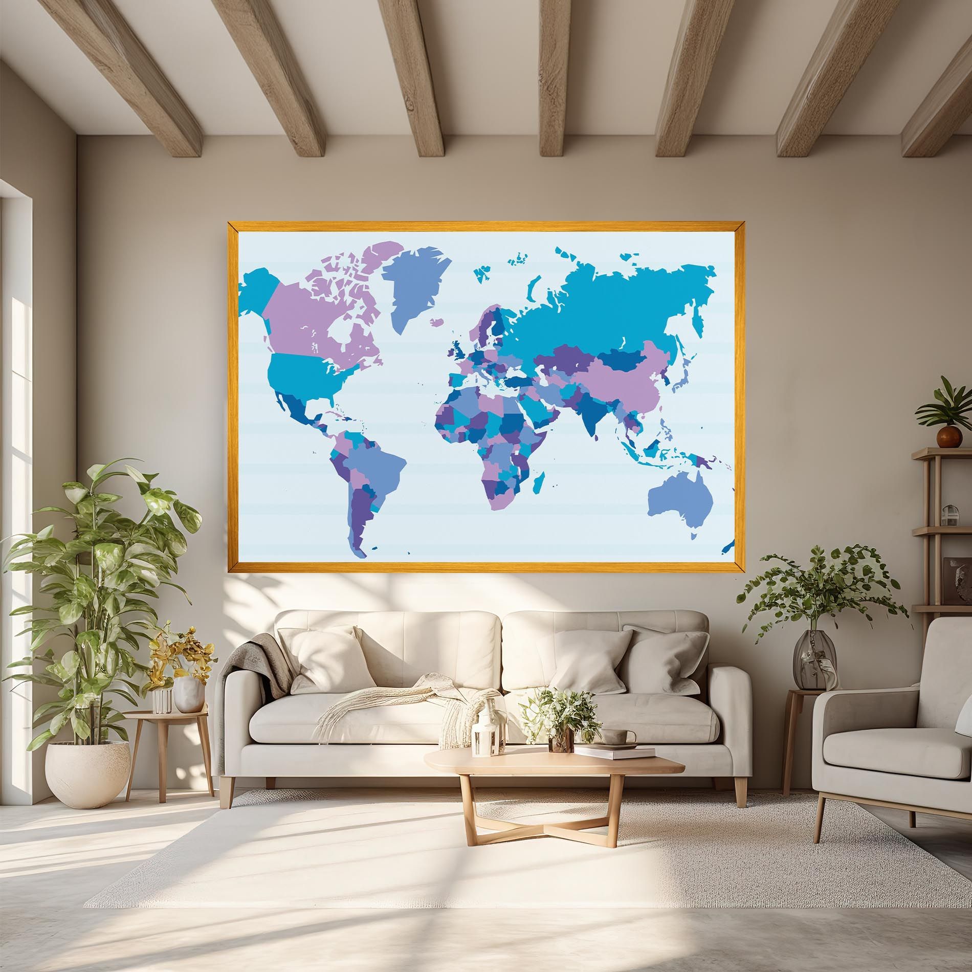 Blue Purple Map mockup 6