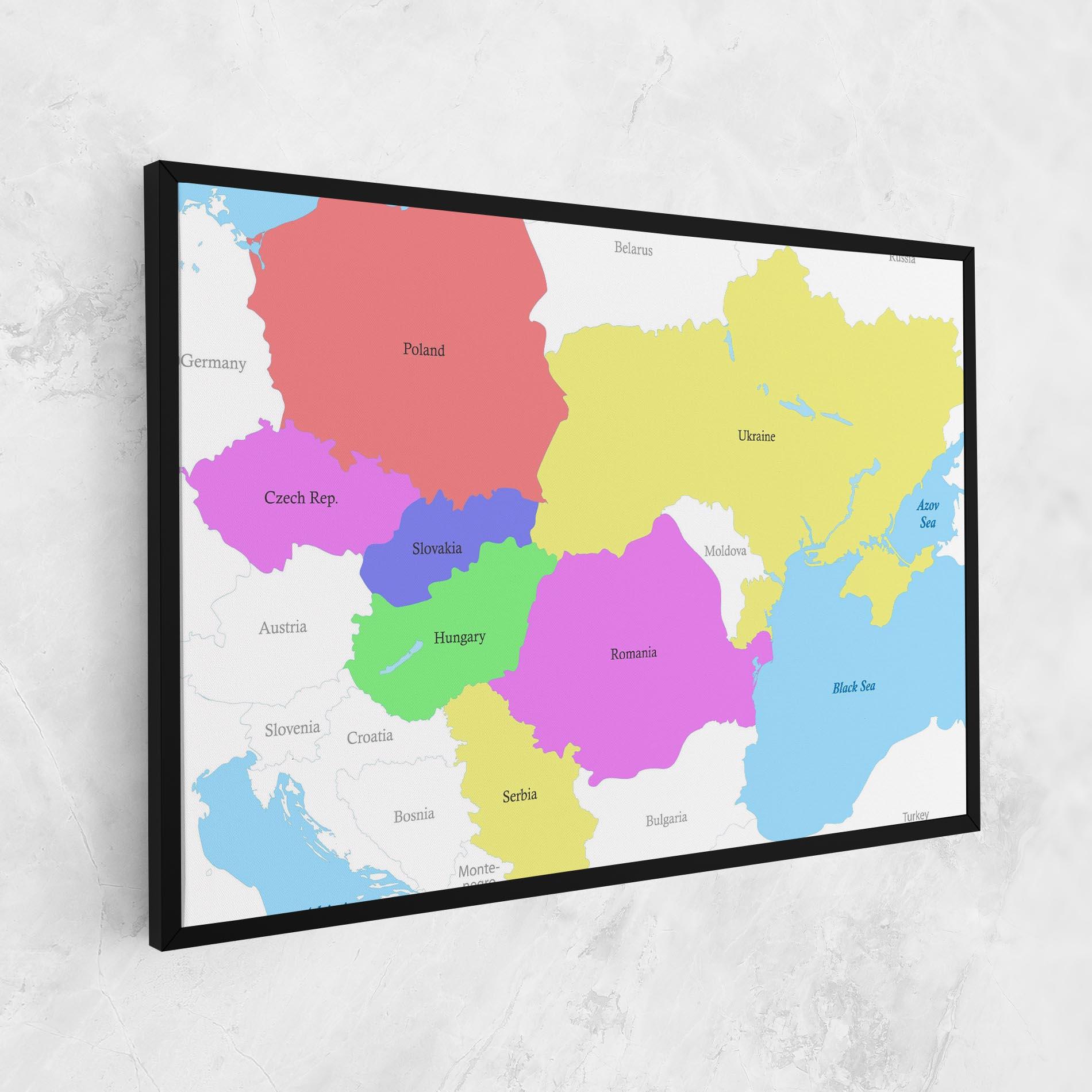 Leinwandbild Black Sea mockup 1