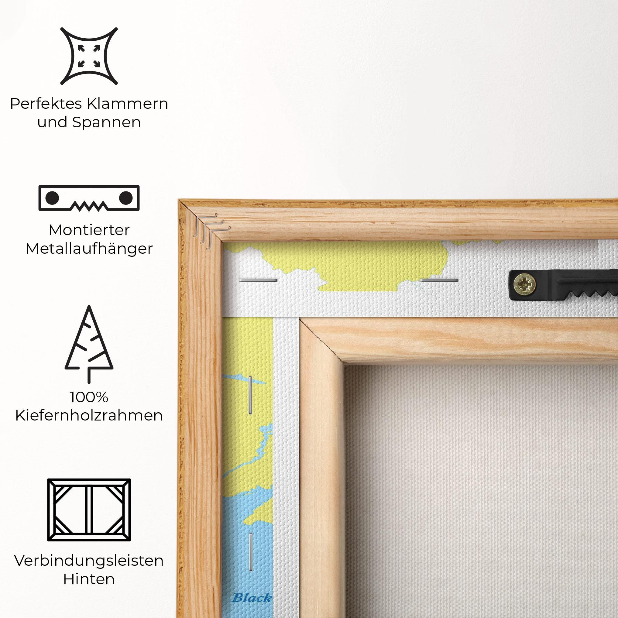 Leinwandbild Black Sea mockup 5