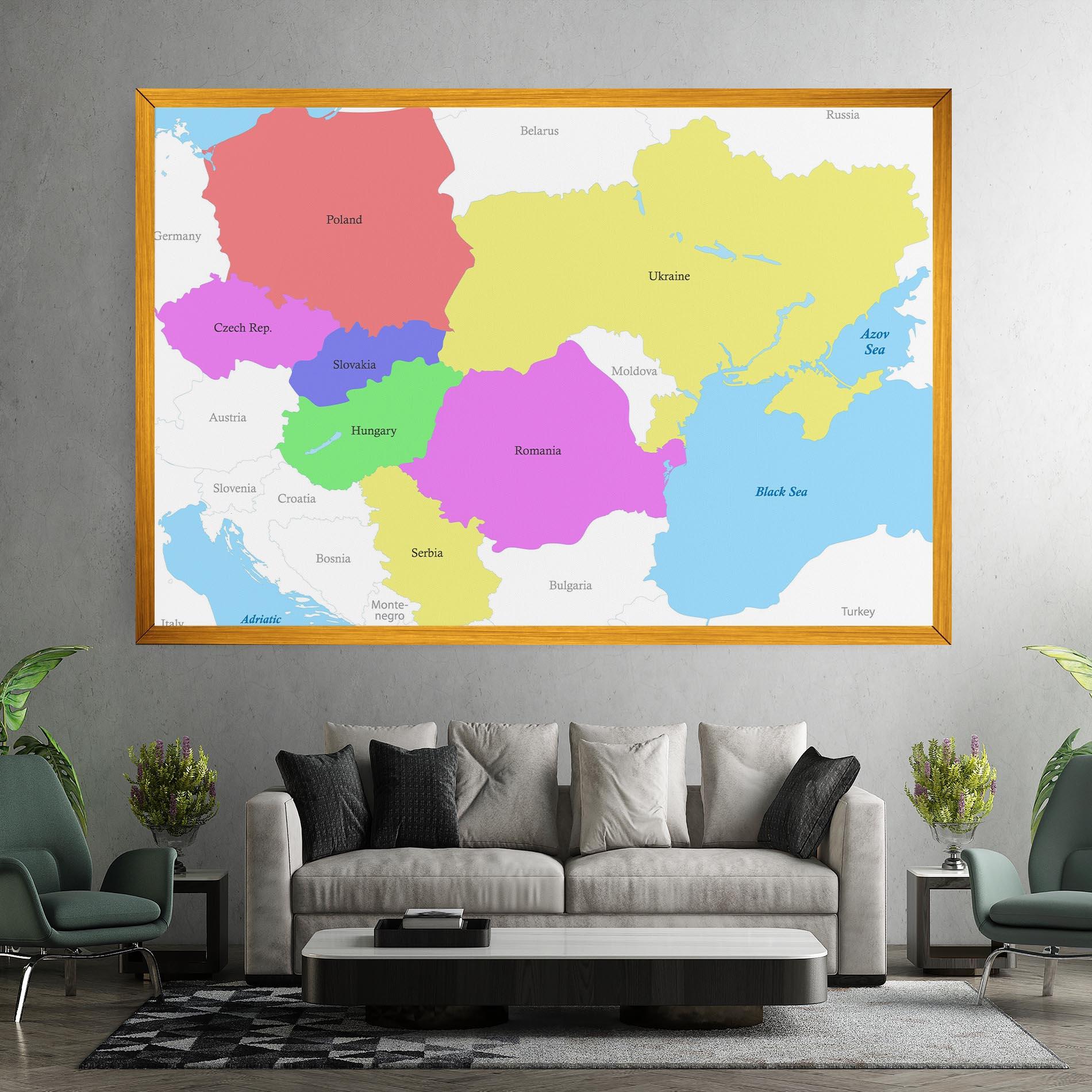 Leinwandbild Black Sea mockup 7