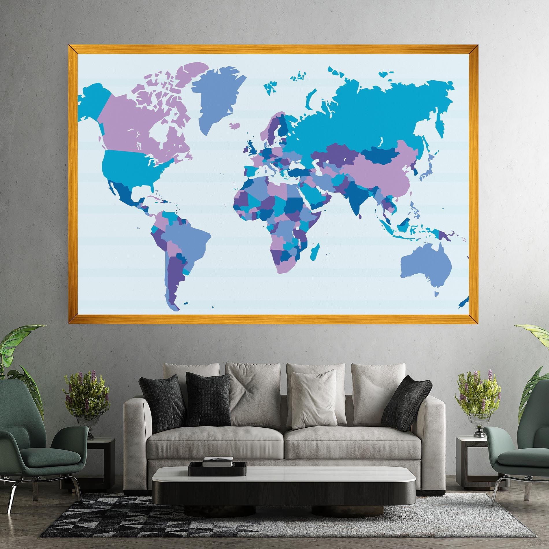 Blue Purple Map mockup 7