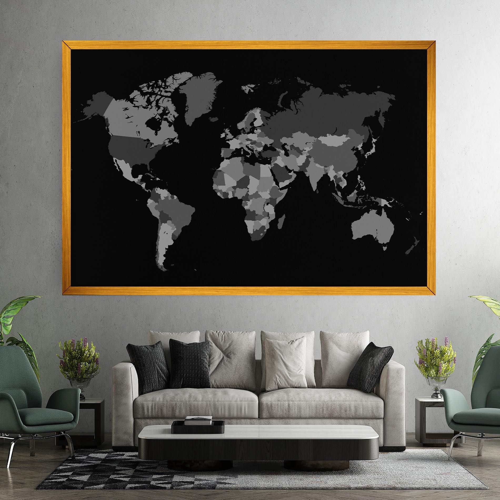 Grey Map World mockup 7