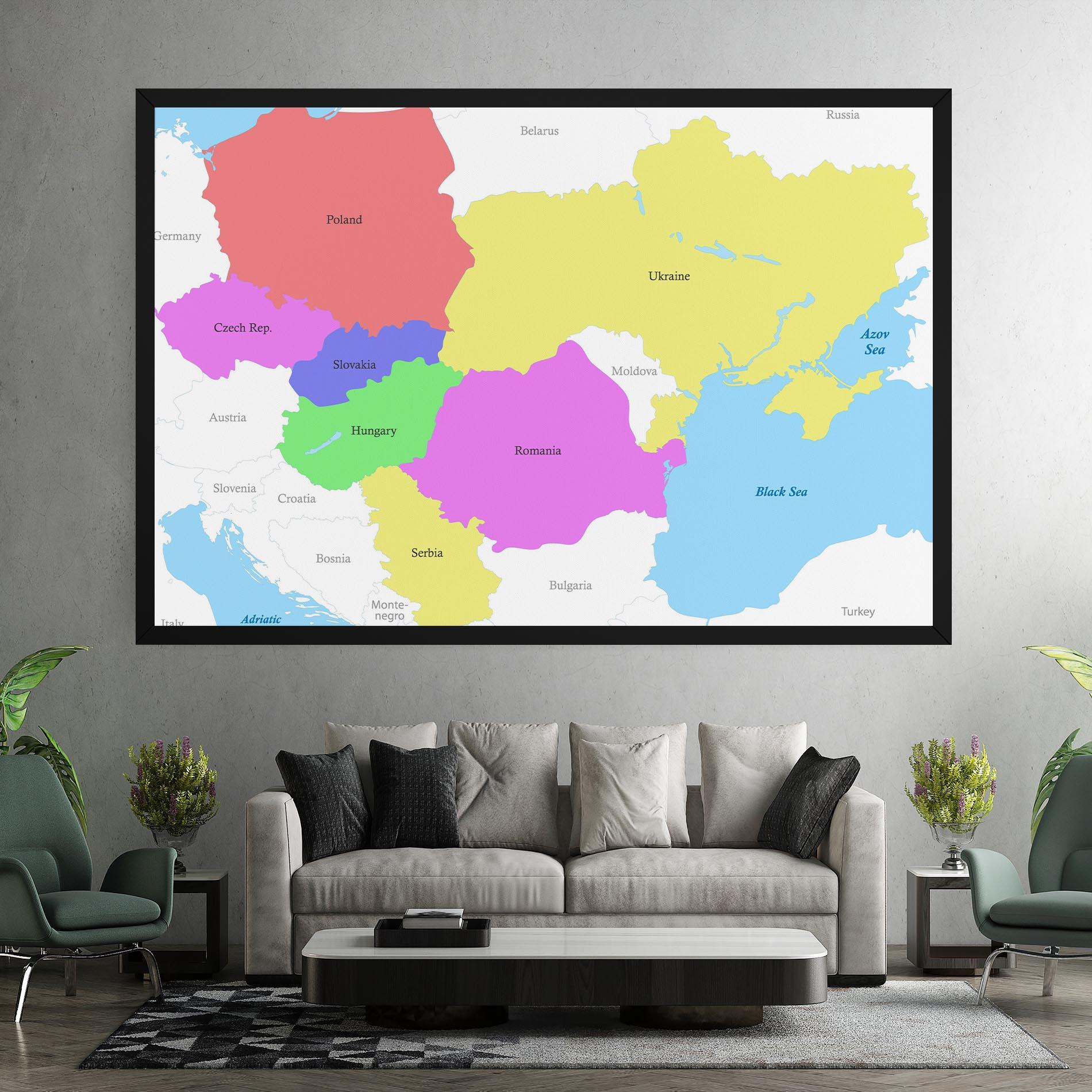 Leinwandbild Black Sea mockup 7