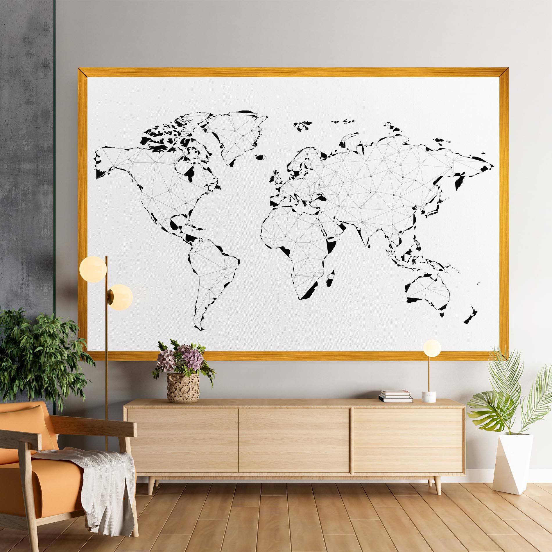 Black Line Map mockup 9