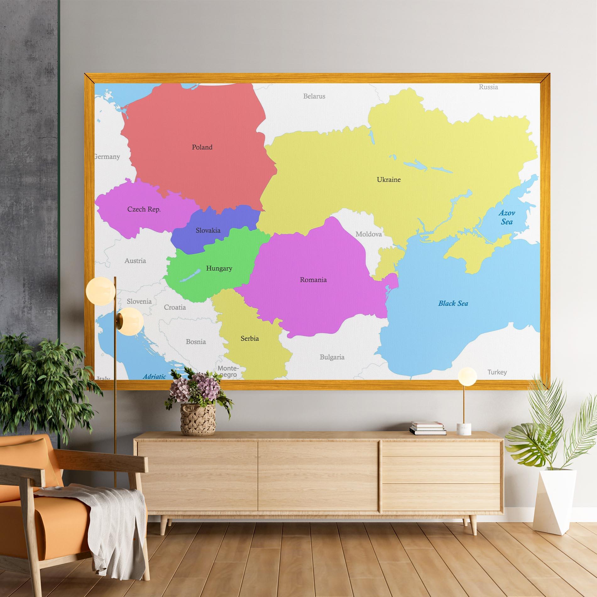 Leinwandbild Black Sea mockup 9