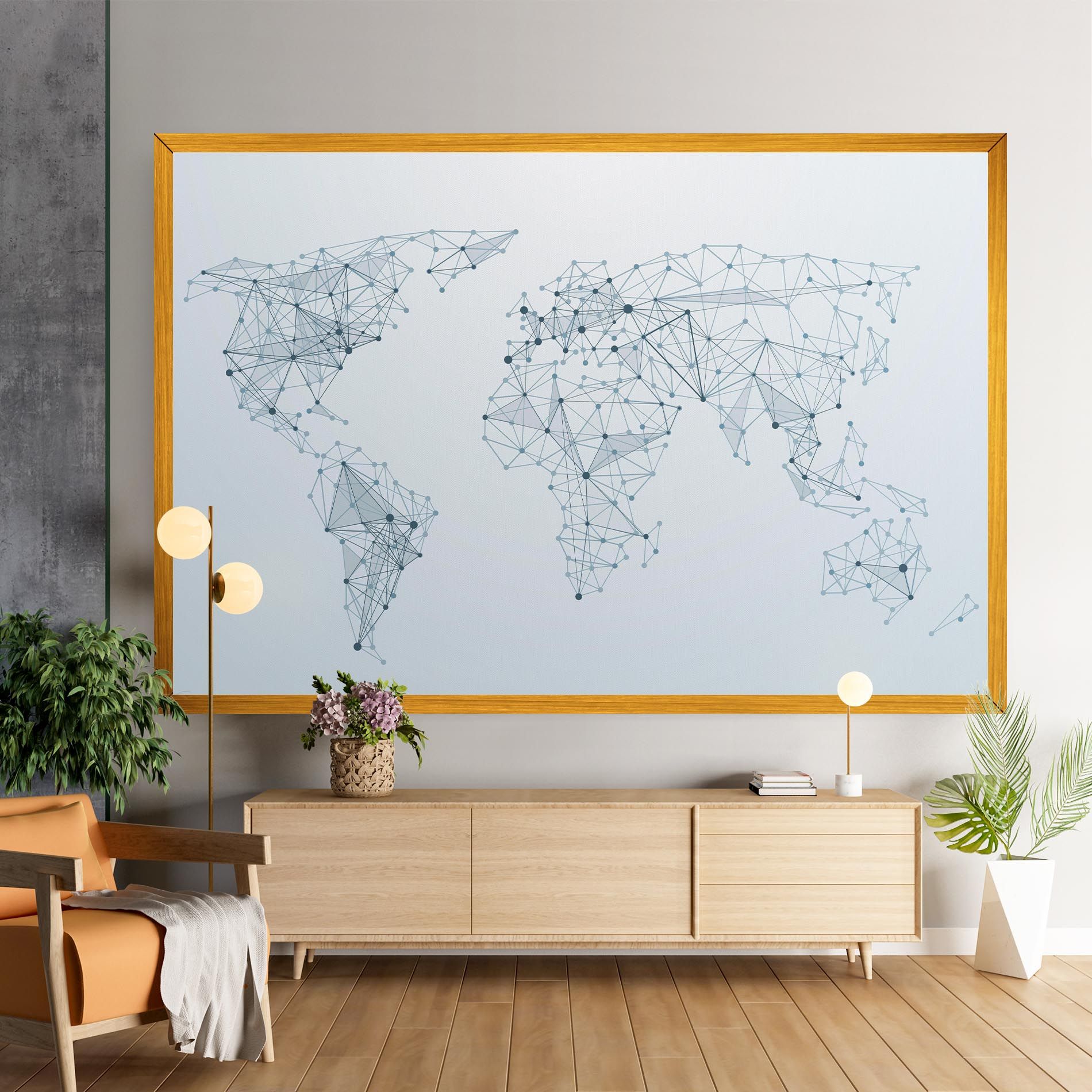 Blue Line Map mockup 9