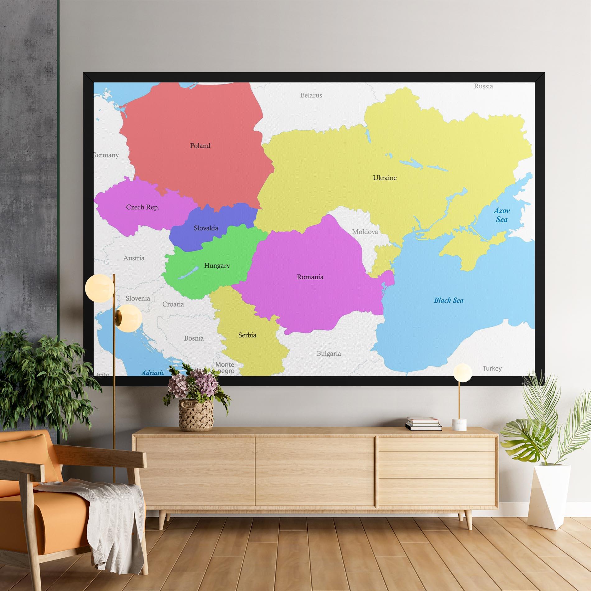 Leinwandbild Black Sea mockup 9