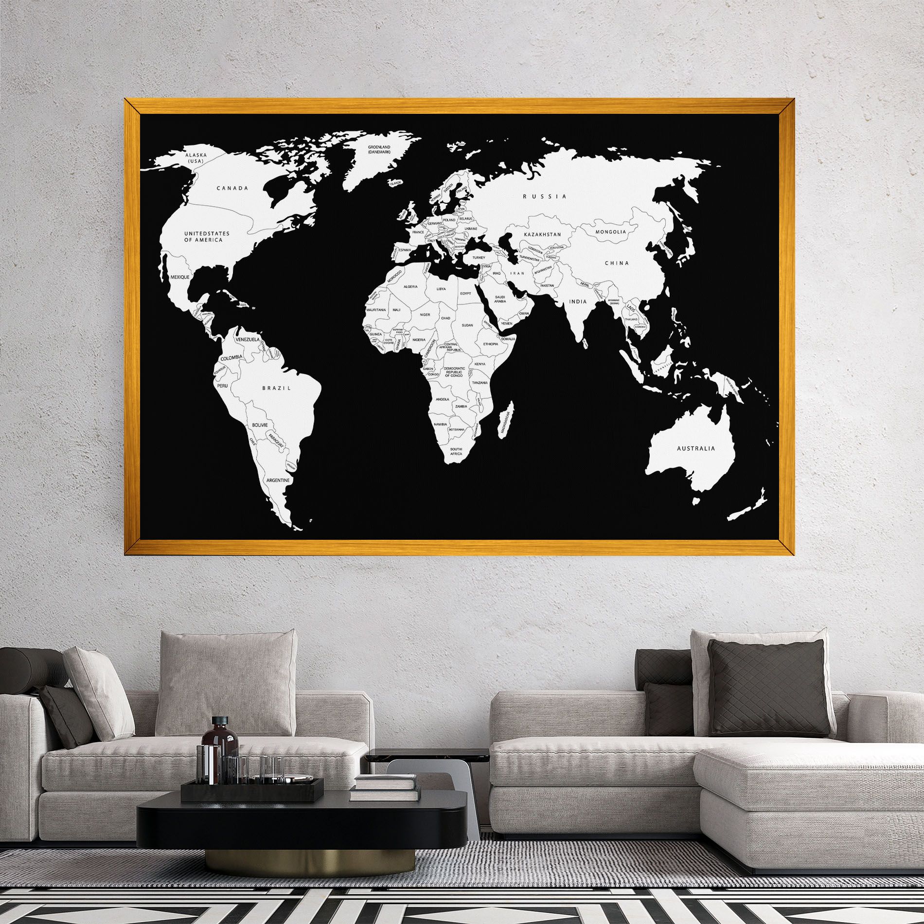White World Map mockup 2