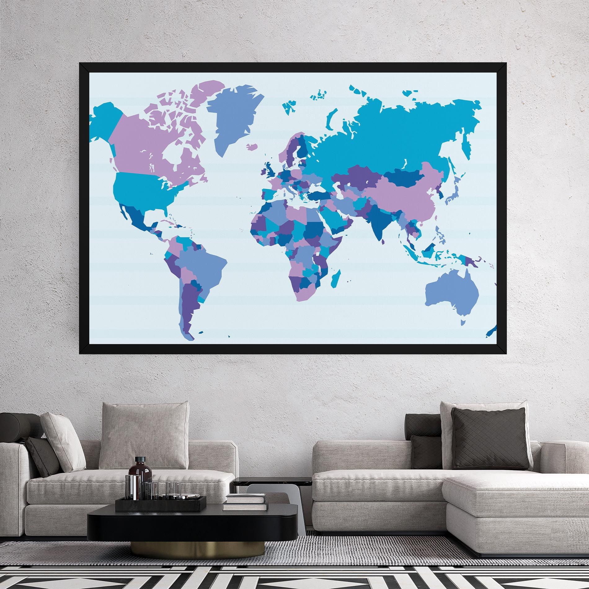 Blue Purple Map mockup 2