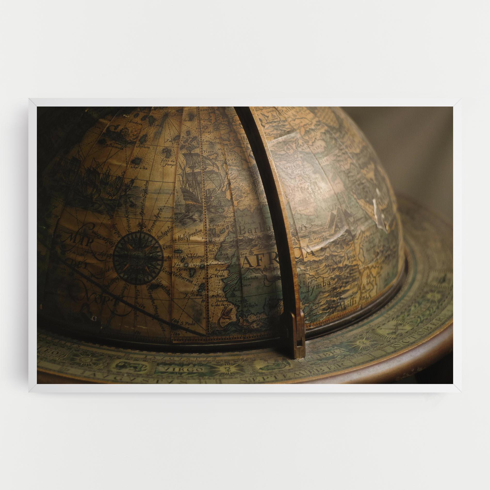 Leinwandbild Globe Map mockup 0