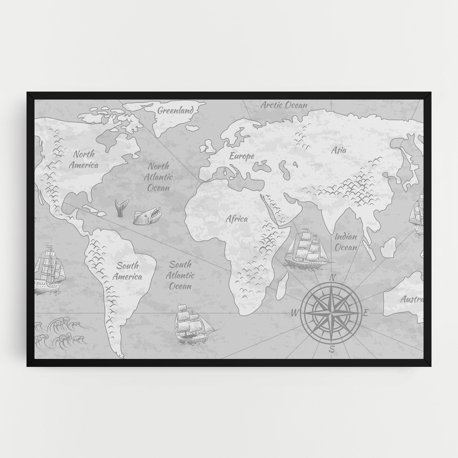 Grey Old Map mockup 0