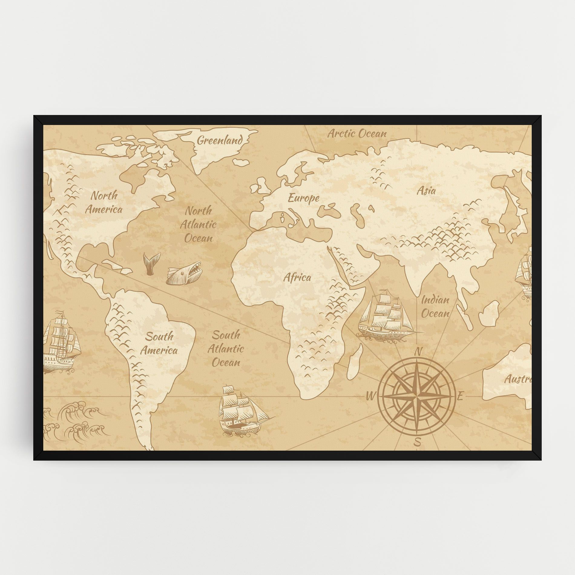 Old Continents Map mockup 0