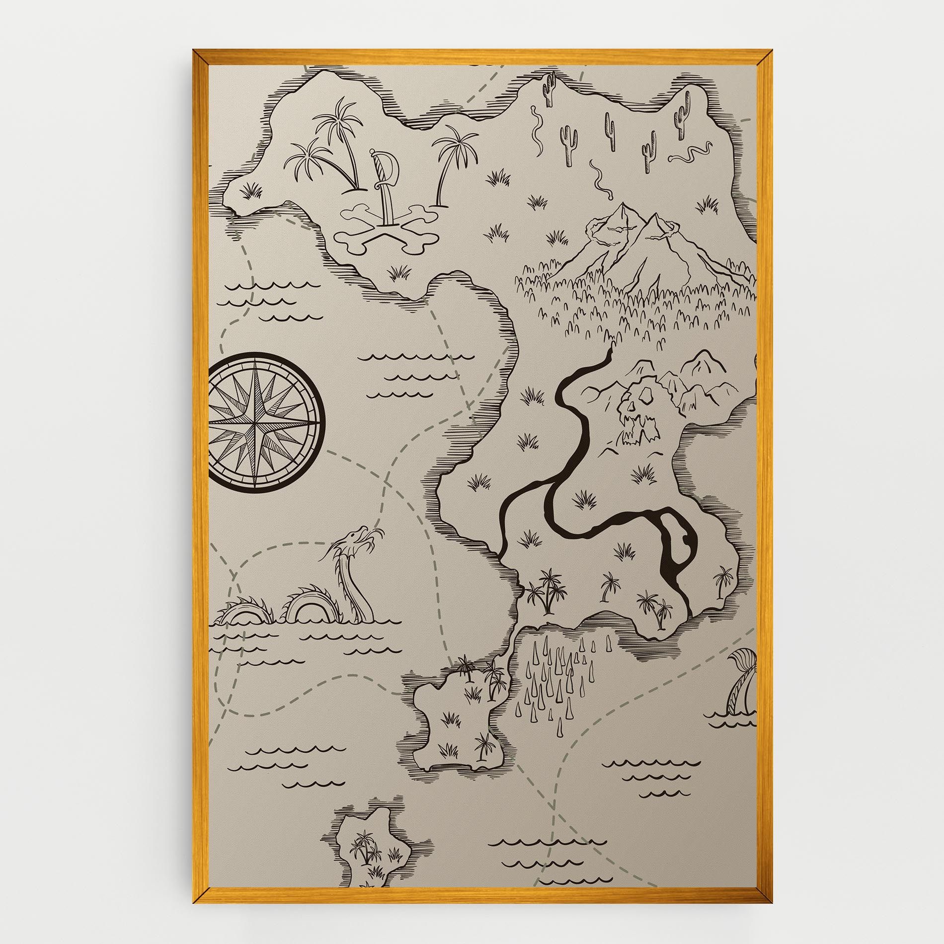 Cream Island Map mockup 0