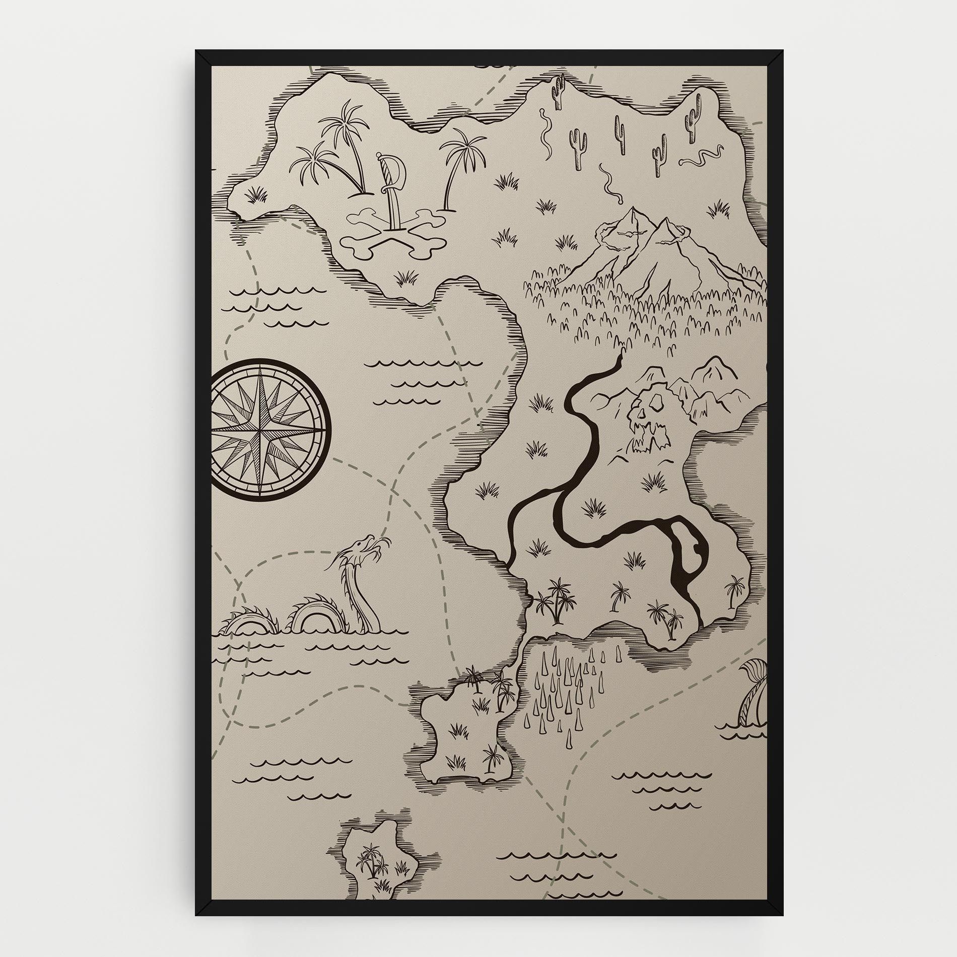 Cream Island Map mockup 0
