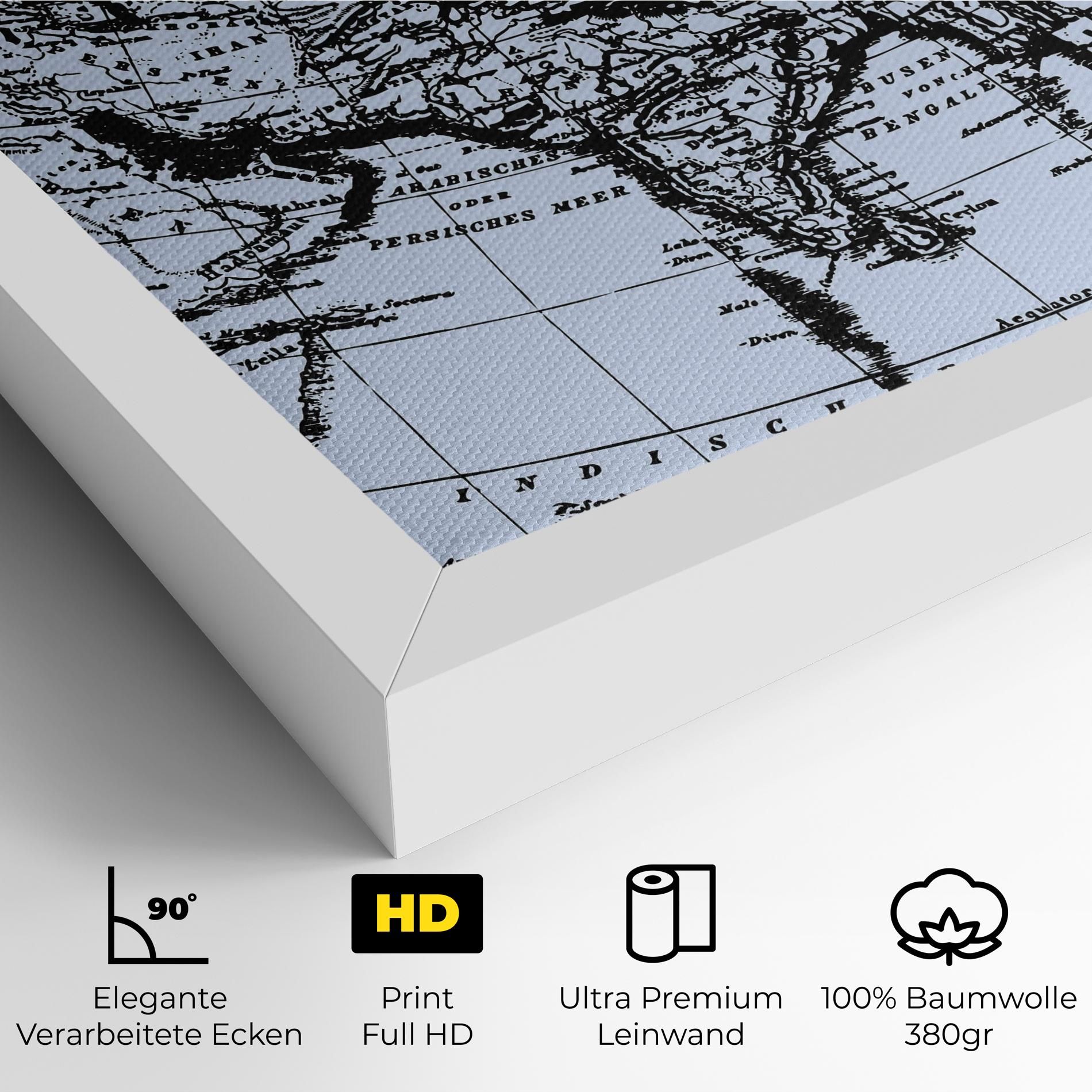 Blue Old Map mockup 4