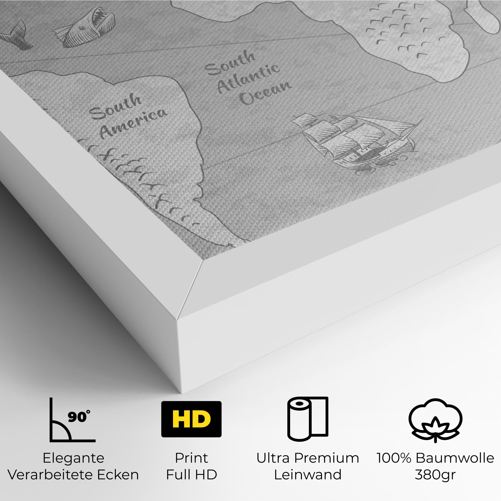 Grey Old Map mockup 4